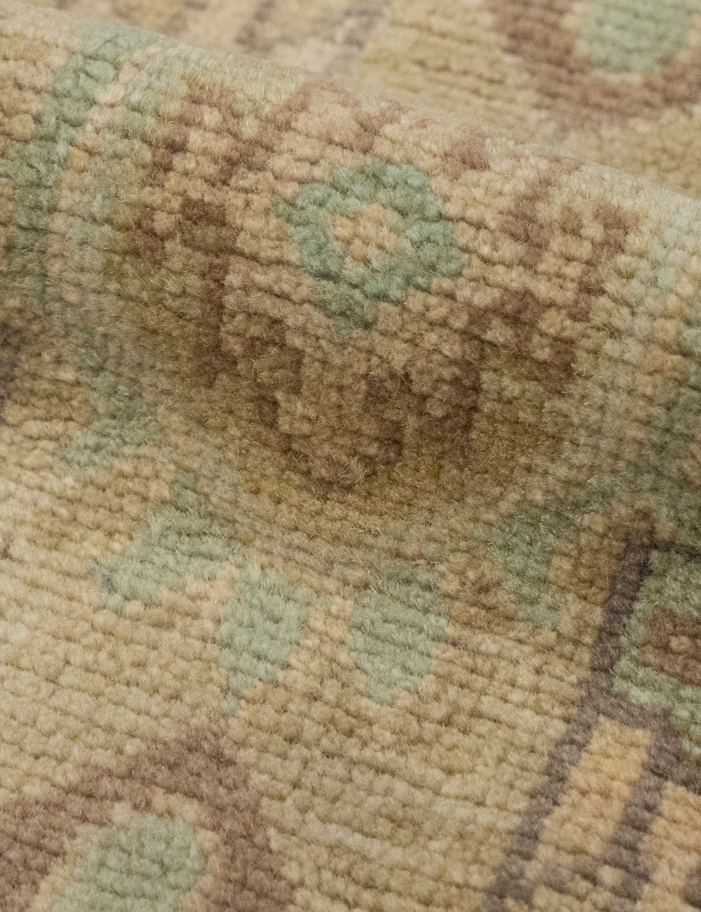 Lulu and Georgia - Vintage Turkish Hand - Knotted Wool Mini Rug No. 322, 1'2" x 3'5"