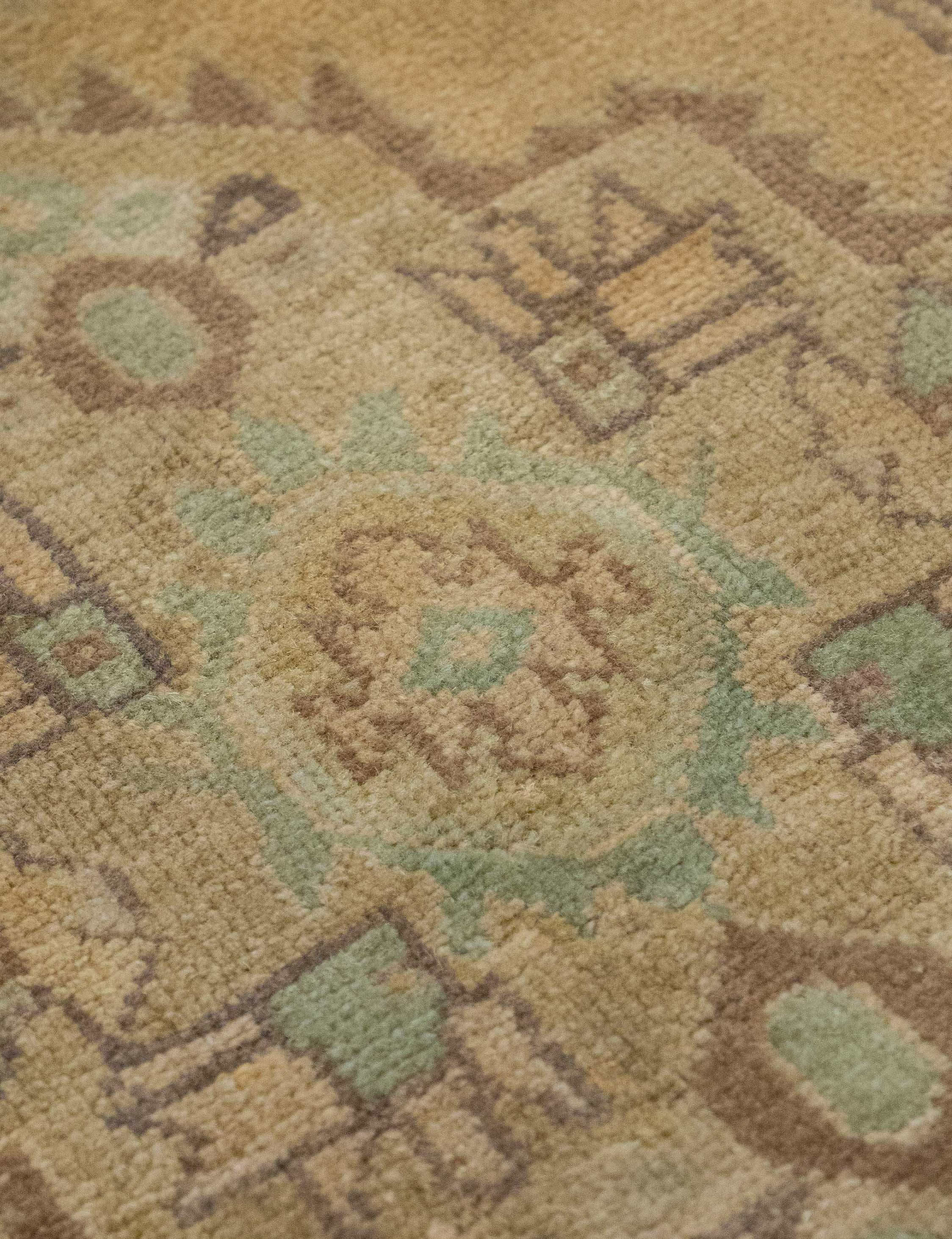 Lulu and Georgia - Vintage Turkish Hand - Knotted Wool Mini Rug No. 322, 1'2" x 3'5"