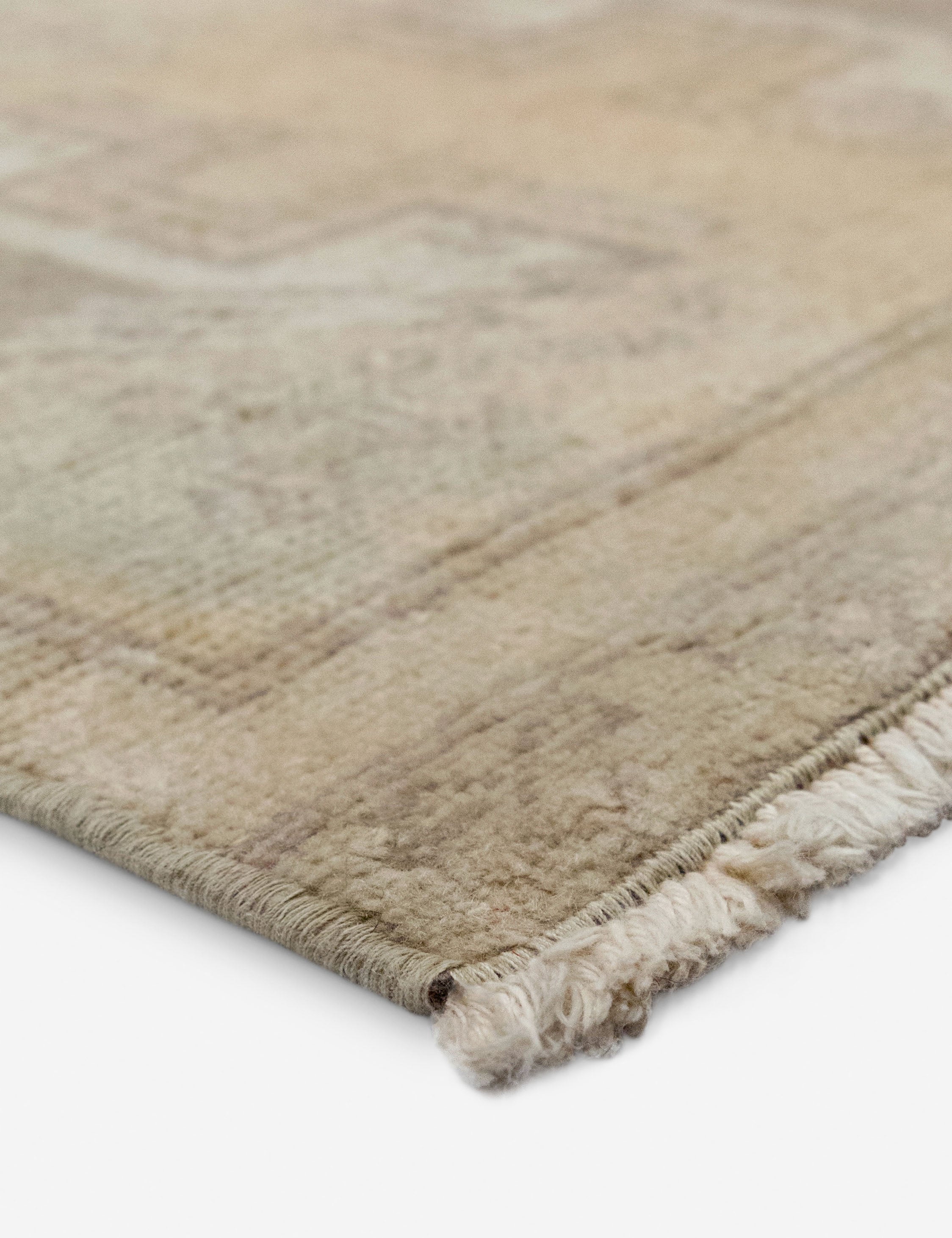 Lulu and Georgia - Vintage Turkish Hand - Knotted Wool Mini Rug No. 326, 1'5" x 3'2"