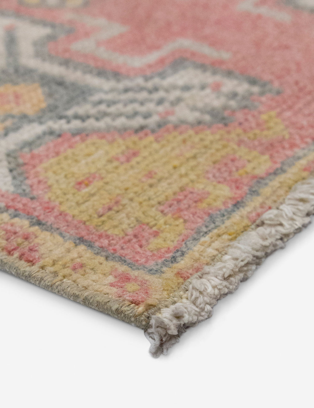 Lulu and Georgia - Vintage Turkish Hand - Knotted Wool Mini Rug No. 327, 1'5" x 3'2"