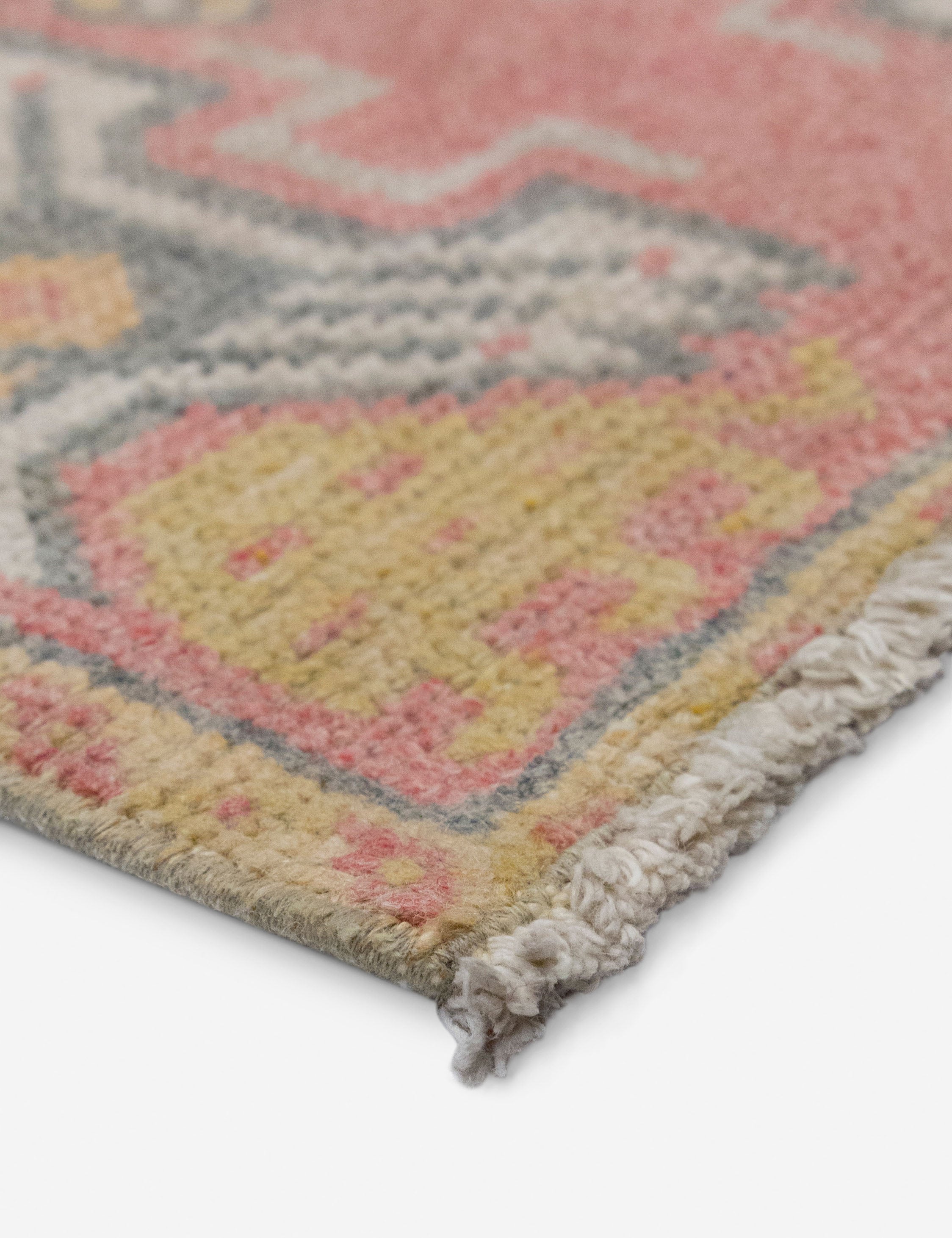 Lulu and Georgia - Vintage Turkish Hand - Knotted Wool Mini Rug No. 327, 1'5" x 3'2"