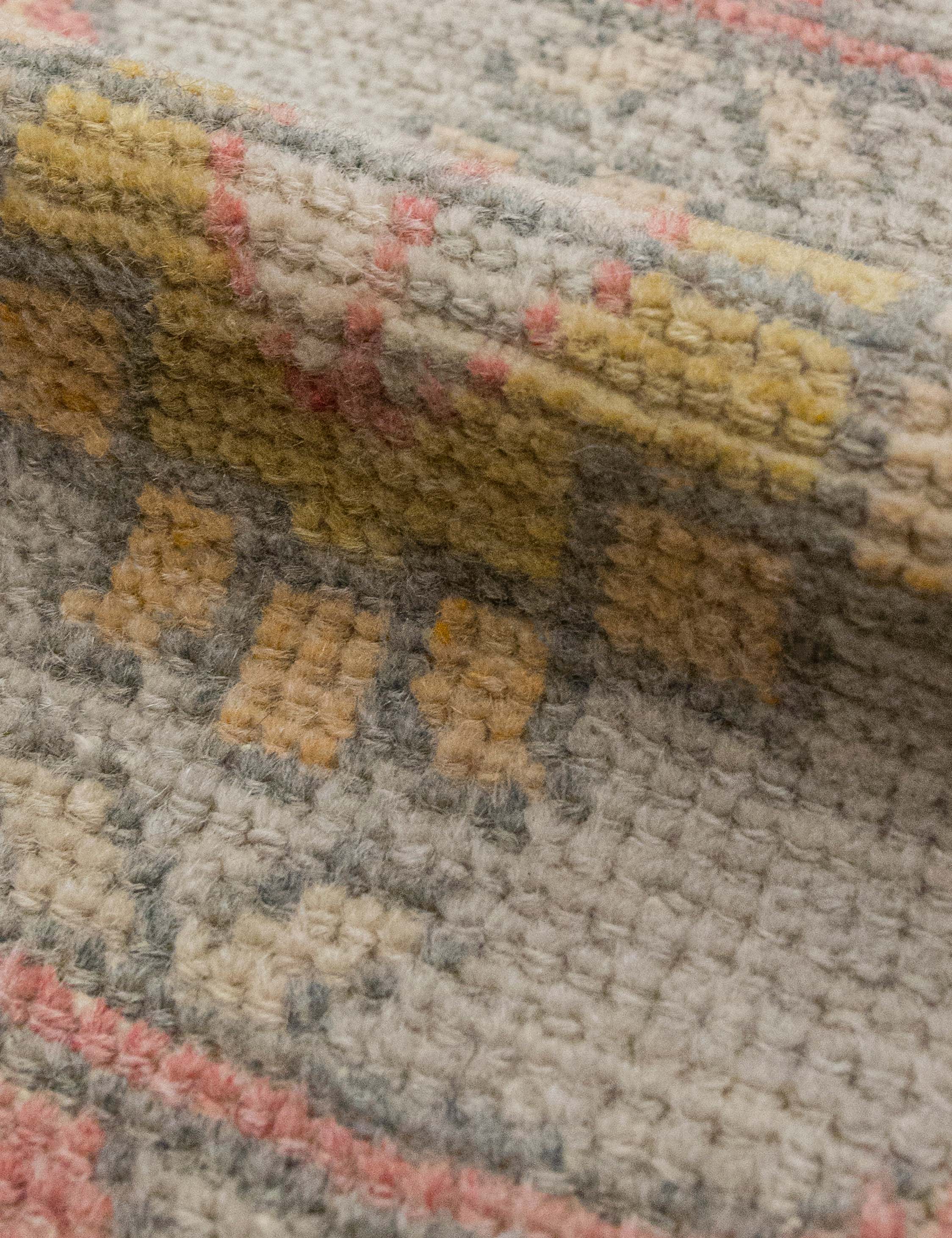 Lulu and Georgia - Vintage Turkish Hand - Knotted Wool Mini Rug No. 327, 1'5" x 3'2"