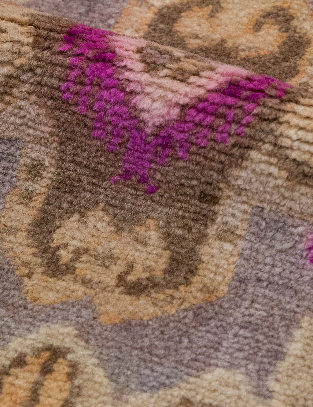 Lulu and Georgia - Vintage Turkish Hand - Knotted Wool Mini Rug No. 328, 1'5" x 3'5"