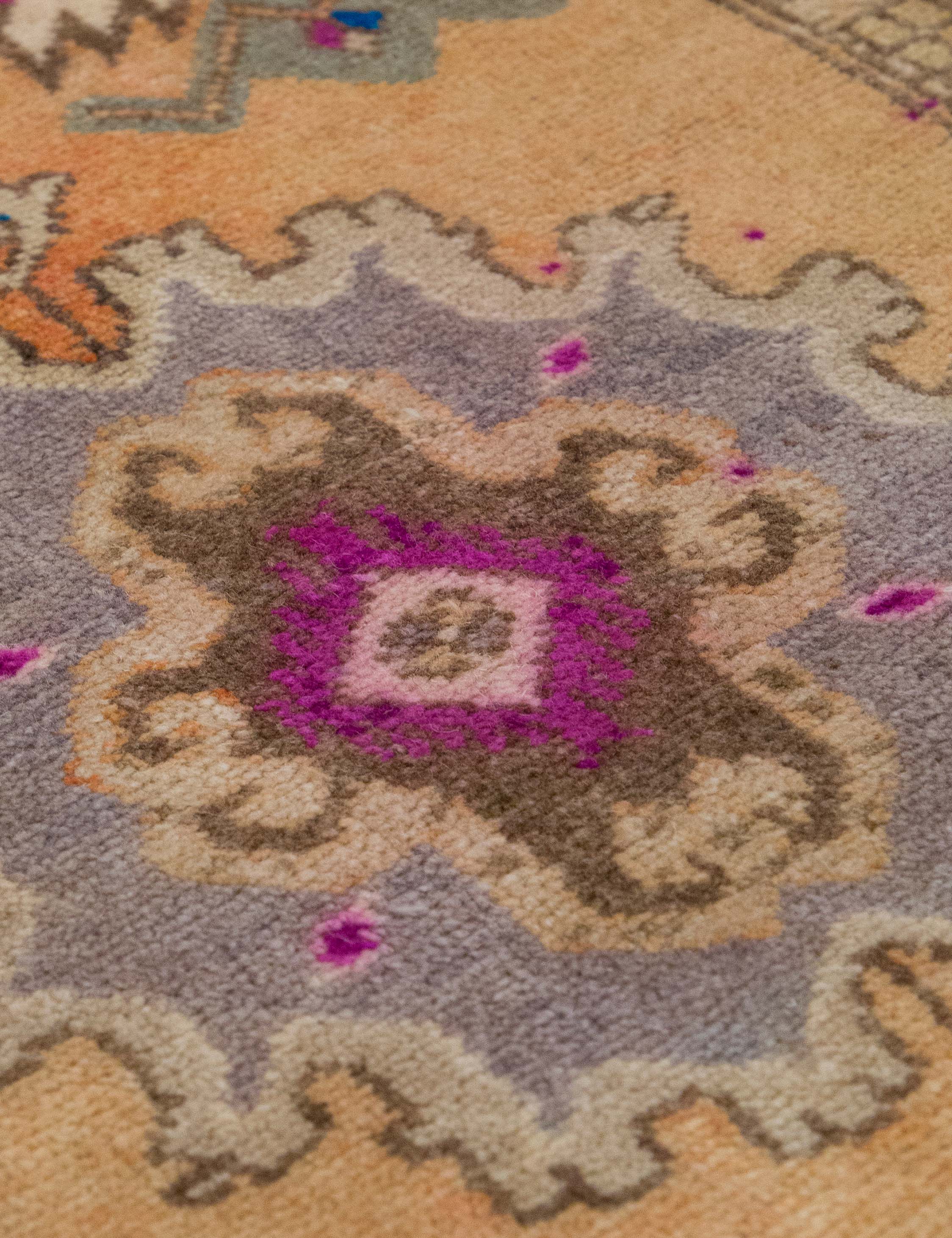 Lulu and Georgia - Vintage Turkish Hand - Knotted Wool Mini Rug No. 328, 1'5" x 3'5"