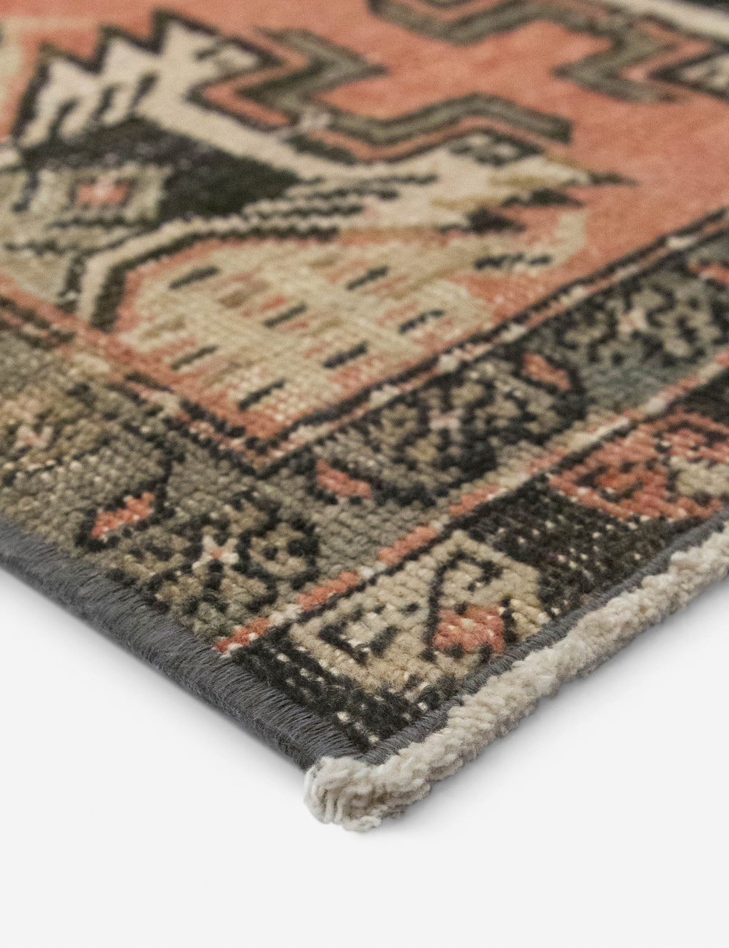 Lulu and Georgia - Vintage Turkish Hand - Knotted Wool Mini Rug No. 329, 1'6" x 3'4"