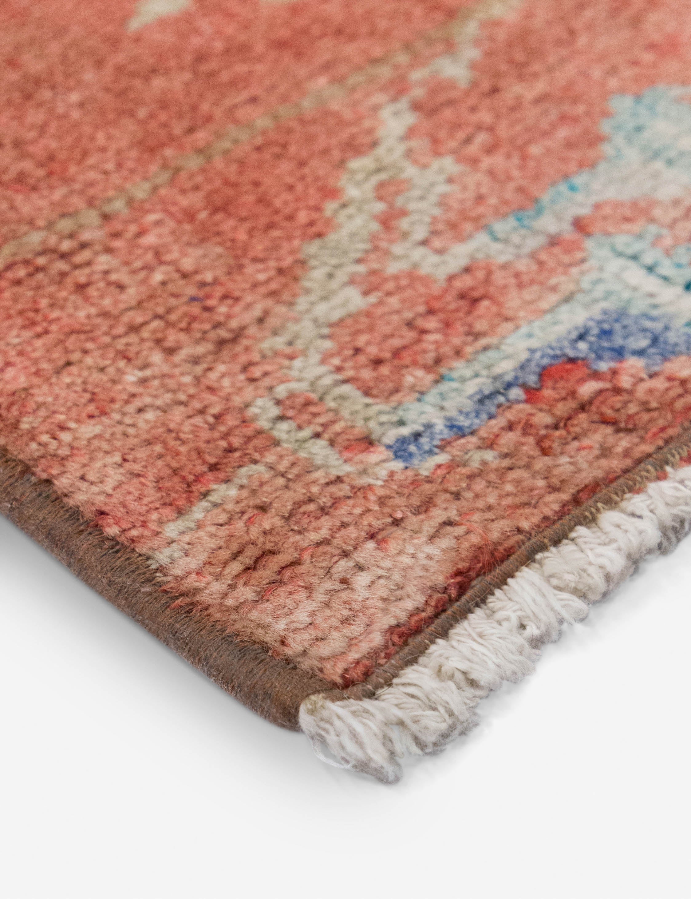 Lulu and Georgia - Vintage Turkish Hand - Knotted Wool Mini Rug No. 331, 1'7" x 3'6"