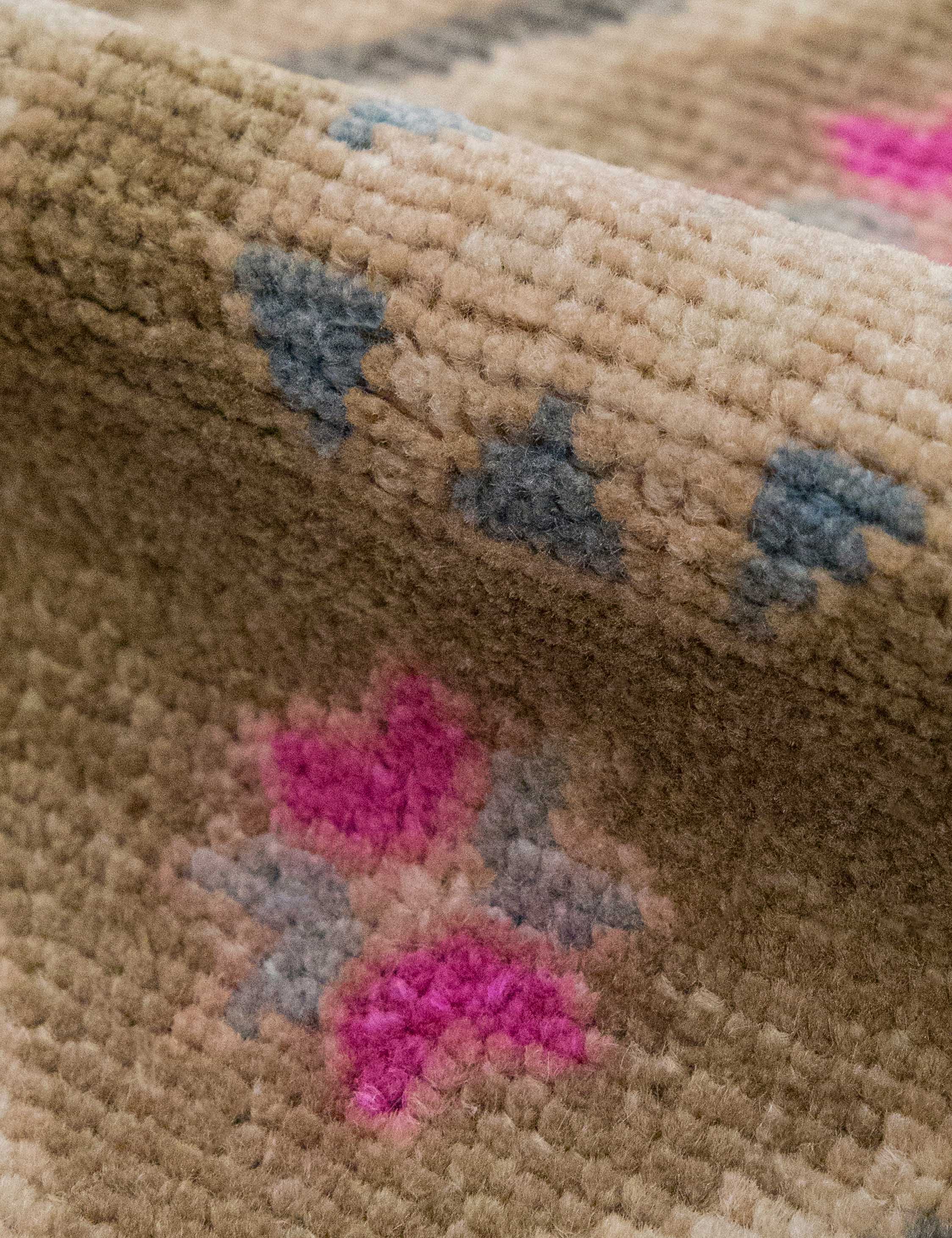 Lulu and Georgia - Vintage Turkish Hand - Knotted Wool Mini Rug No. 332, 1'4" x 3'6"