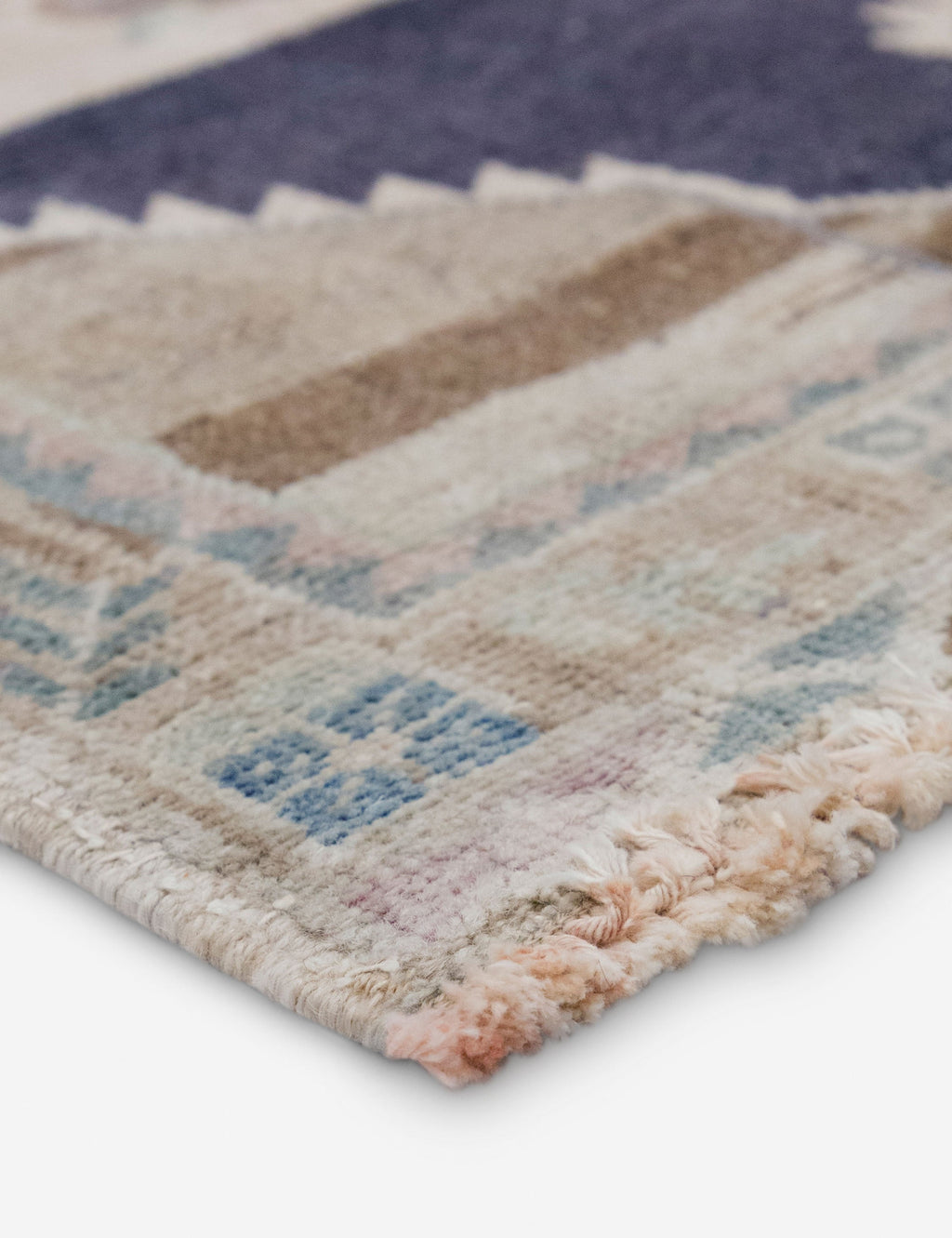 Lulu and Georgia - Vintage Turkish Hand - Knotted Wool Mini Rug No. 335, 1'8" x 3'3"