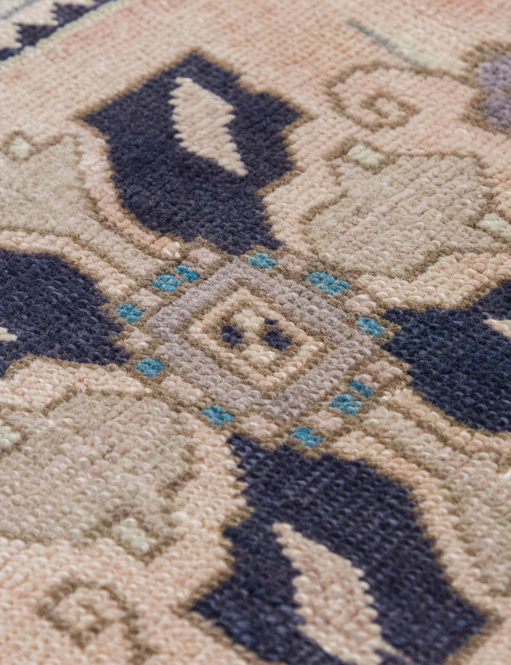 Lulu and Georgia - Vintage Turkish Hand - Knotted Wool Mini Rug No. 335, 1'8" x 3'3"