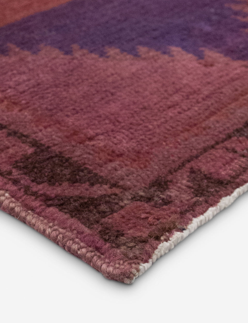 Lulu and Georgia - Vintage Turkish Hand - Knotted Wool Mini Rug No. 337, 1'5" x 2'4"