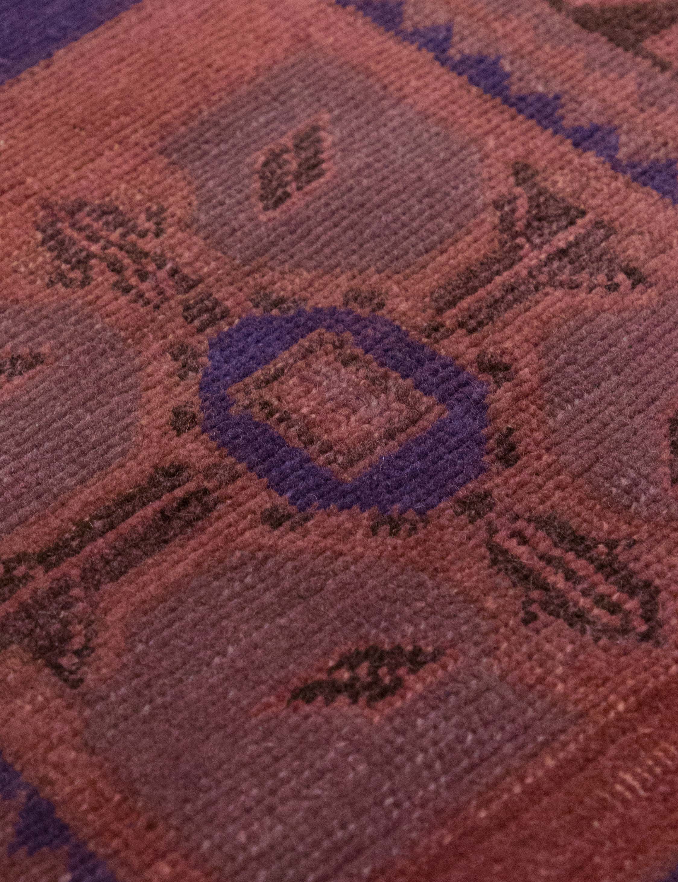 Lulu and Georgia - Vintage Turkish Hand - Knotted Wool Mini Rug No. 337, 1'5" x 2'4"