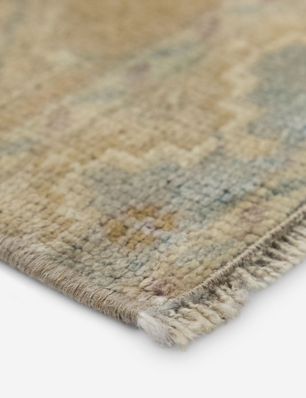 Lulu and Georgia - Vintage Turkish Hand - Knotted Wool Mini Rug No. 338, 1'4" x 3'2"
