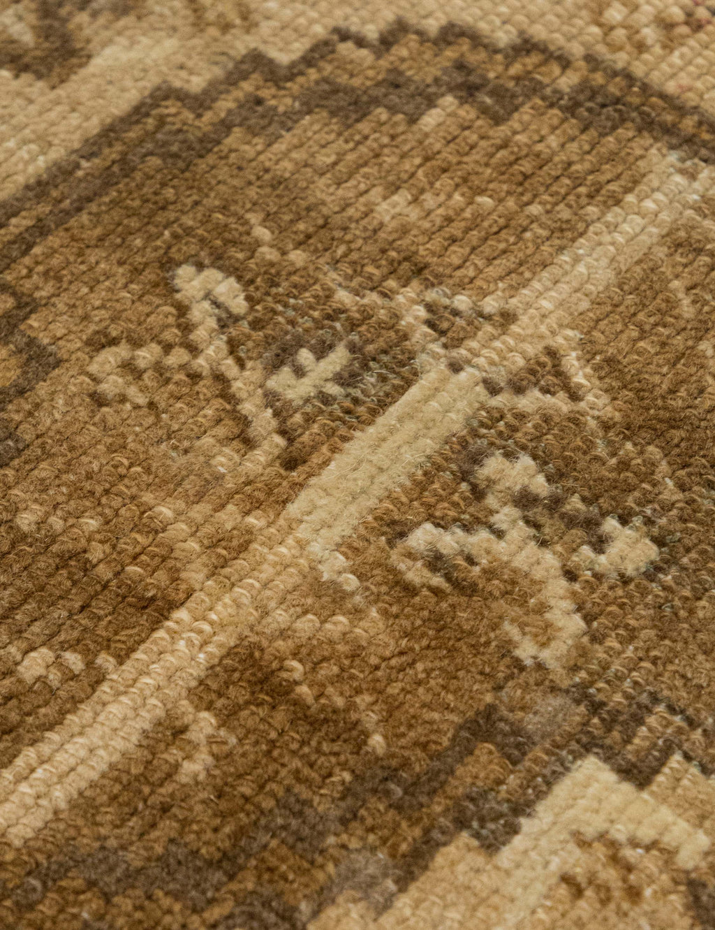 Lulu and Georgia - Vintage Turkish Hand - Knotted Wool Mini Rug No. 339, 1'7" x 1'9"