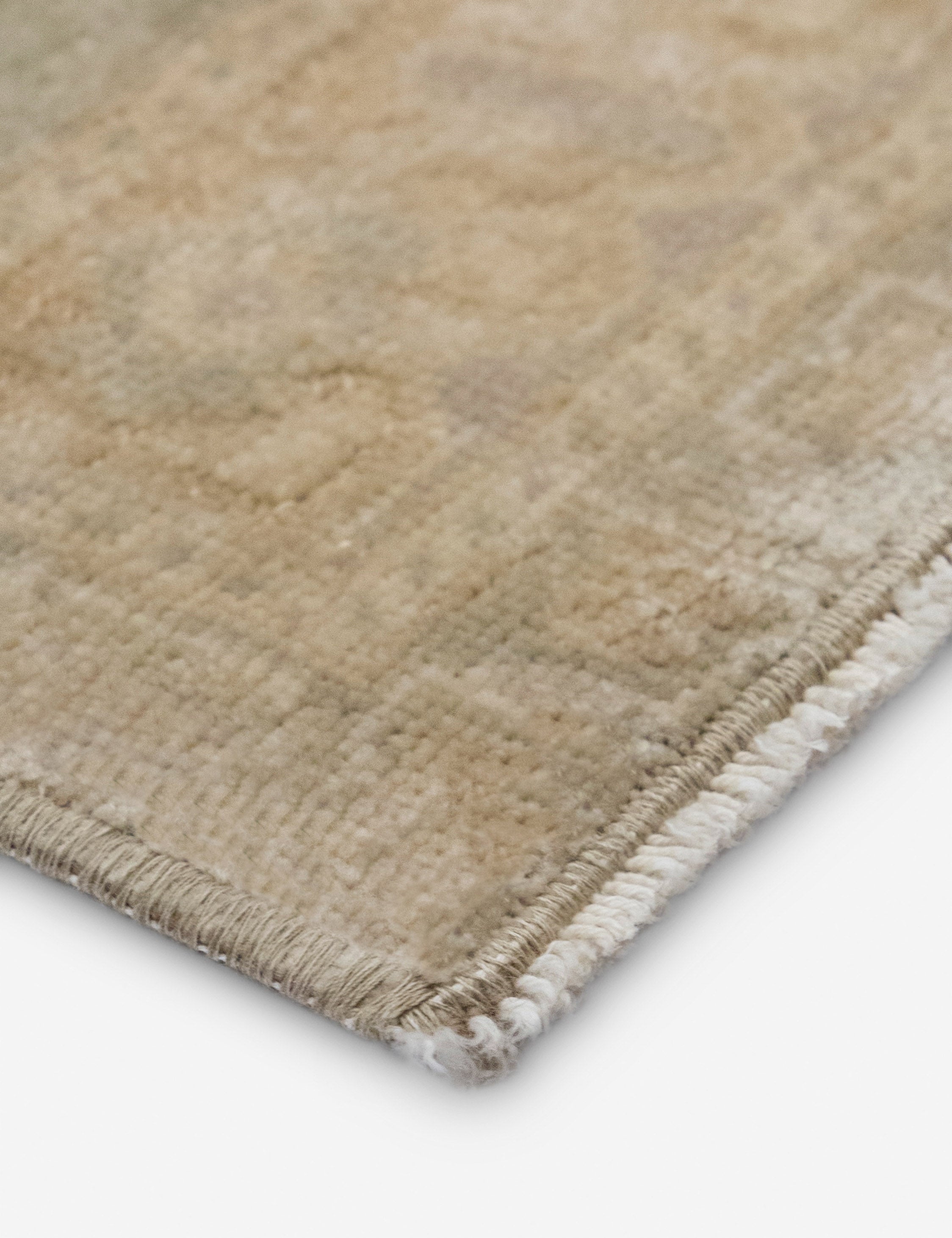 Lulu and Georgia - Vintage Turkish Hand - Knotted Wool Mini Rug No. 340, 1'6" x 3'2"