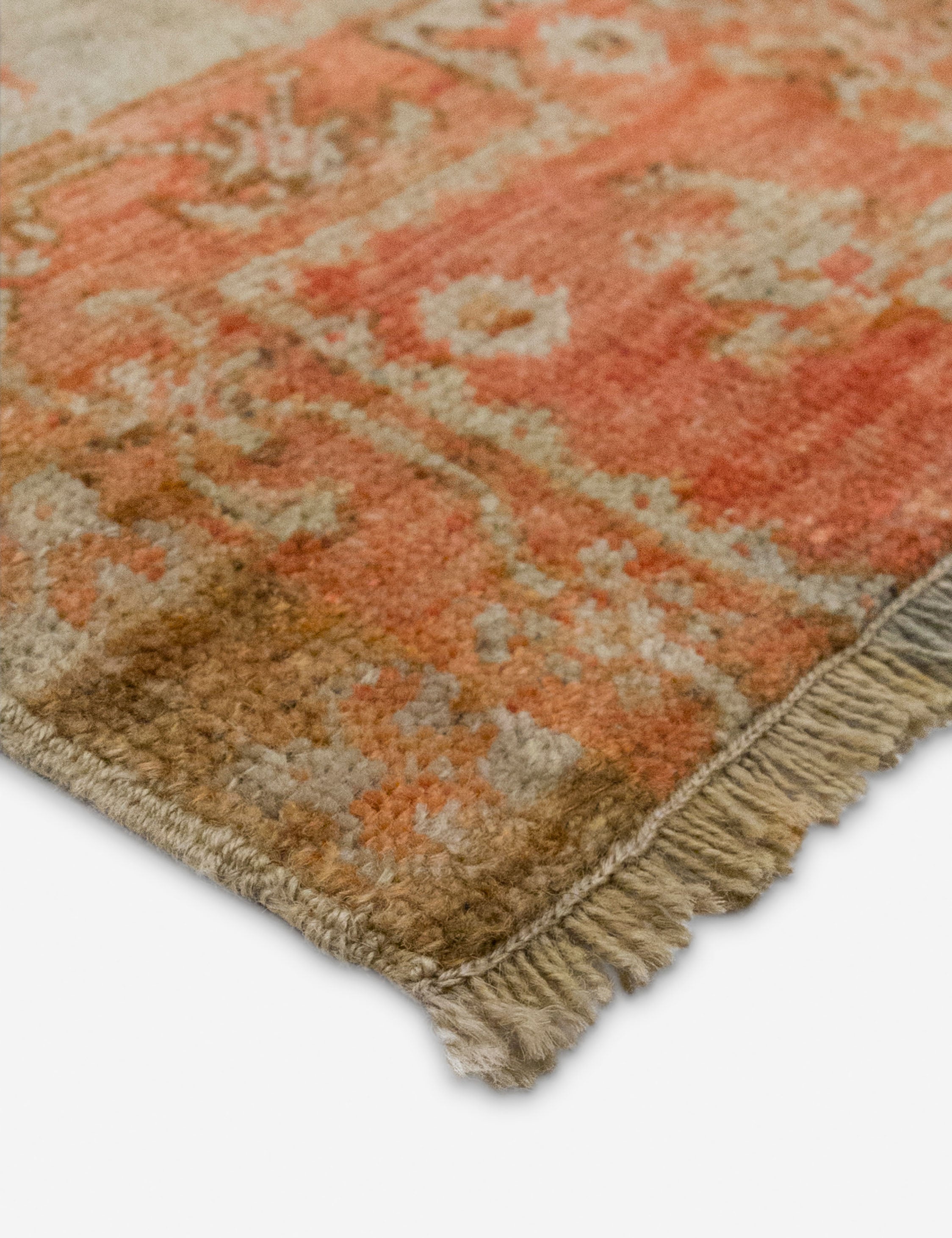 Lulu and Georgia - Vintage Turkish Hand - Knotted Wool Mini Rug No. 345, 1'6" x 2'3"