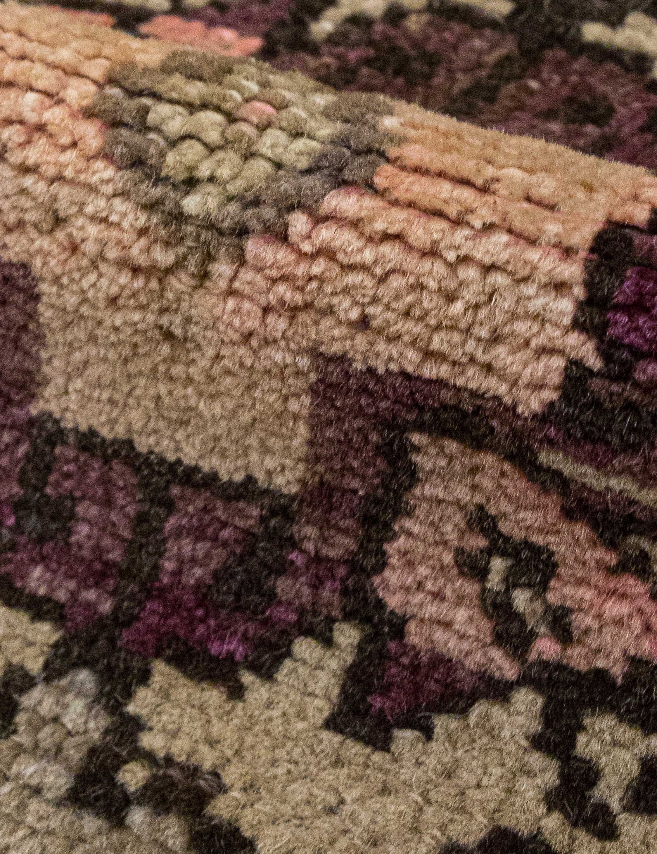 Lulu and Georgia - Vintage Turkish Hand - Knotted Wool Mini Rug No. 347, 1'7" x 2'8"