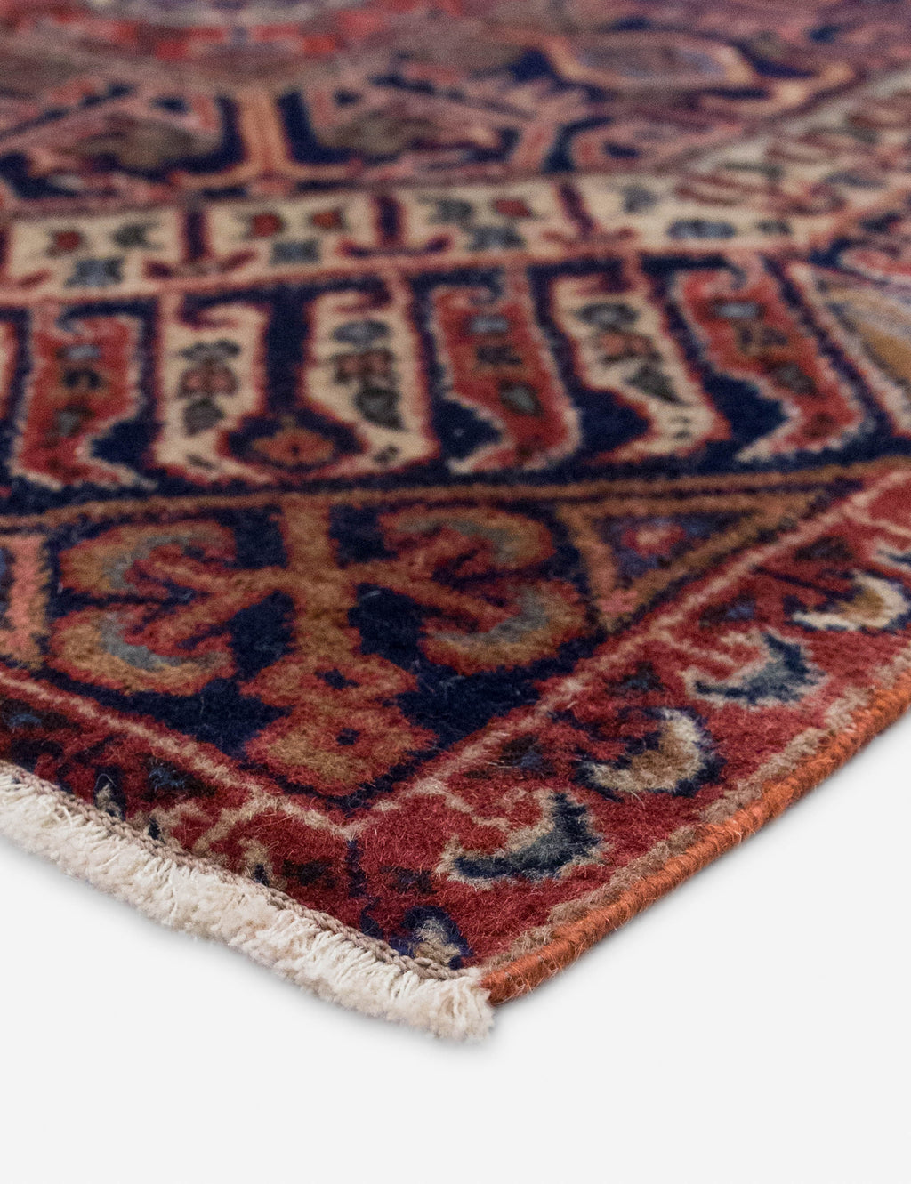 Lulu and Georgia - Vintage Turkish Hand - Knotted Wool Mini Rug No. 348, 2' x 2'2"