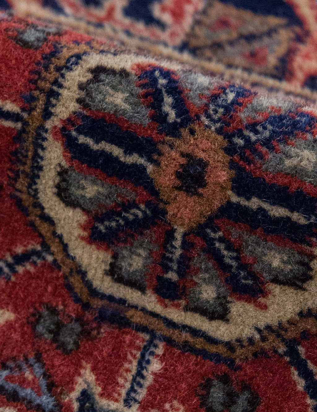 Lulu and Georgia - Vintage Turkish Hand - Knotted Wool Mini Rug No. 348, 2' x 2'2"