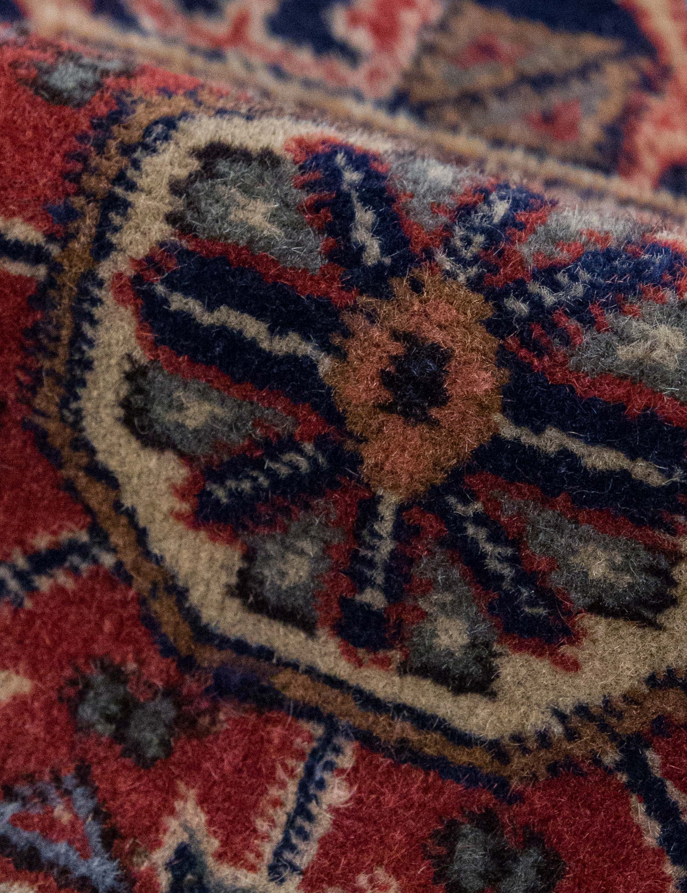 Lulu and Georgia - Vintage Turkish Hand - Knotted Wool Mini Rug No. 348, 2' x 2'2"
