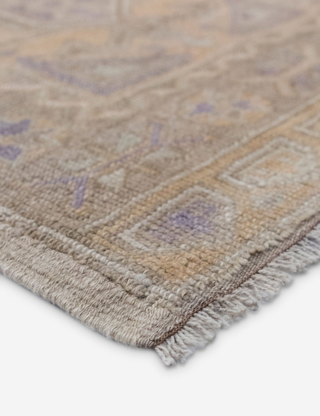 Lulu and Georgia - Vintage Turkish Hand - Knotted Wool Mini Rug No. 349, 2' x 4'