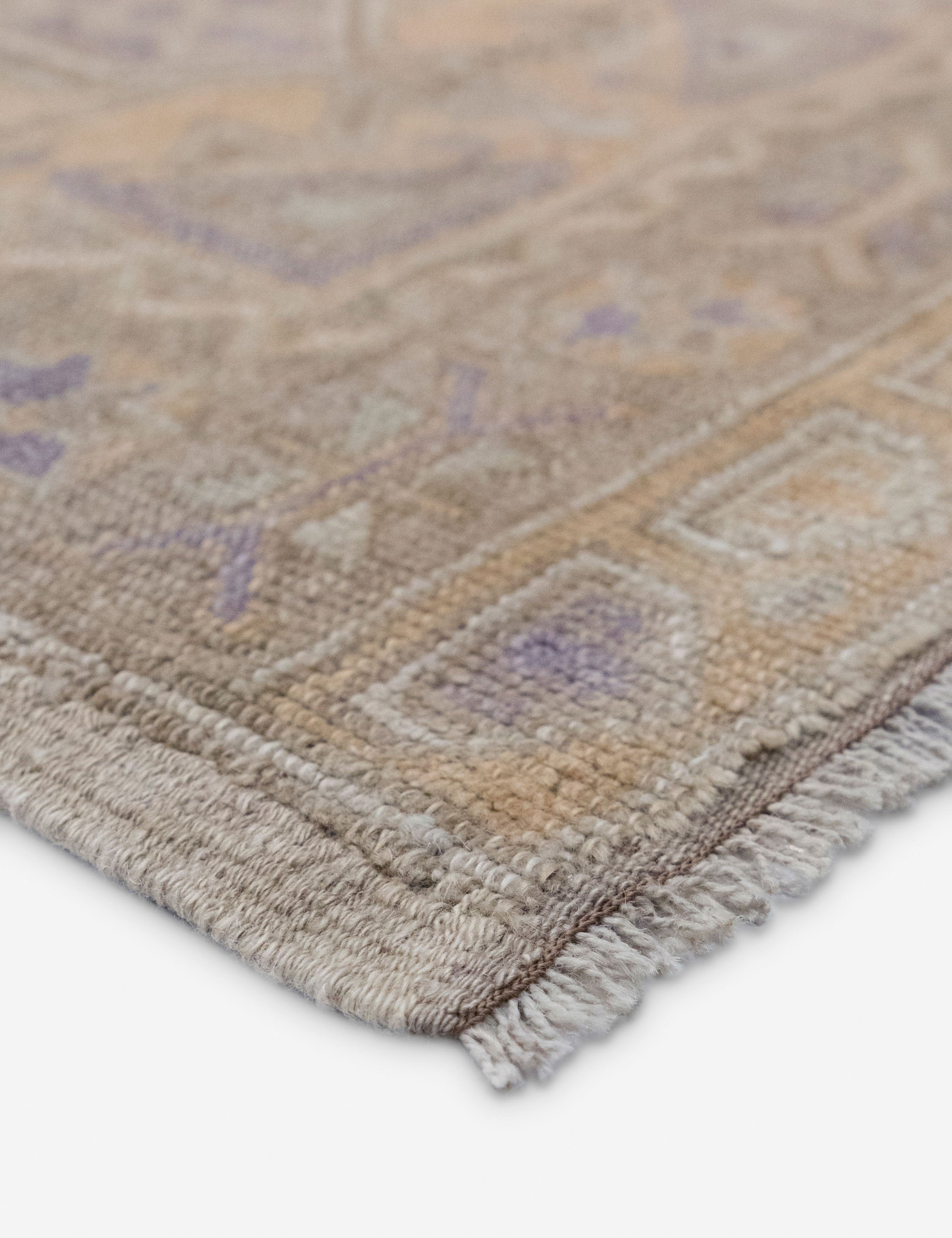 Lulu and Georgia - Vintage Turkish Hand - Knotted Wool Mini Rug No. 349, 2' x 4'