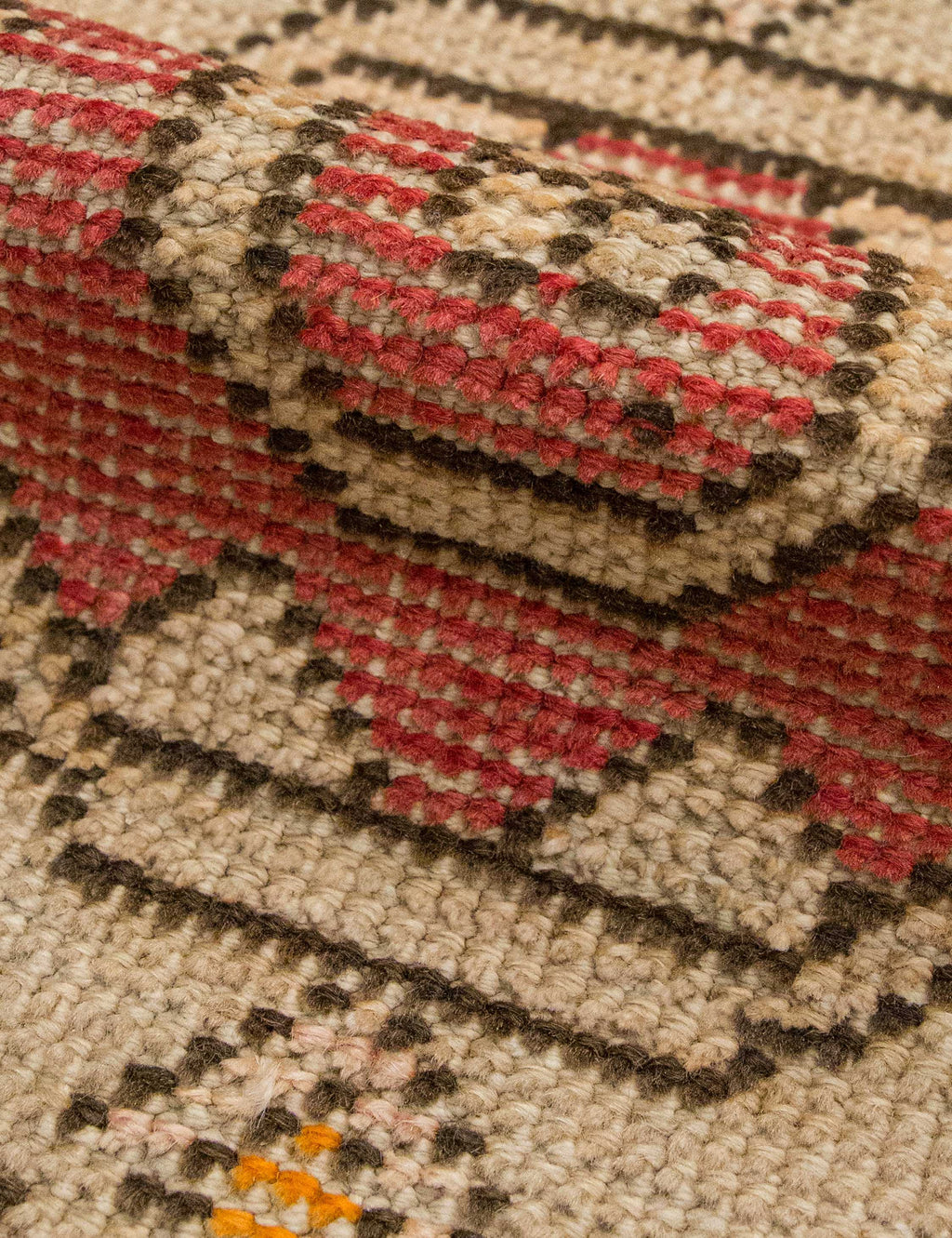 Lulu and Georgia - Vintage Turkish Hand - Knotted Wool Mini Rug No. 350, 1'6" x 3'