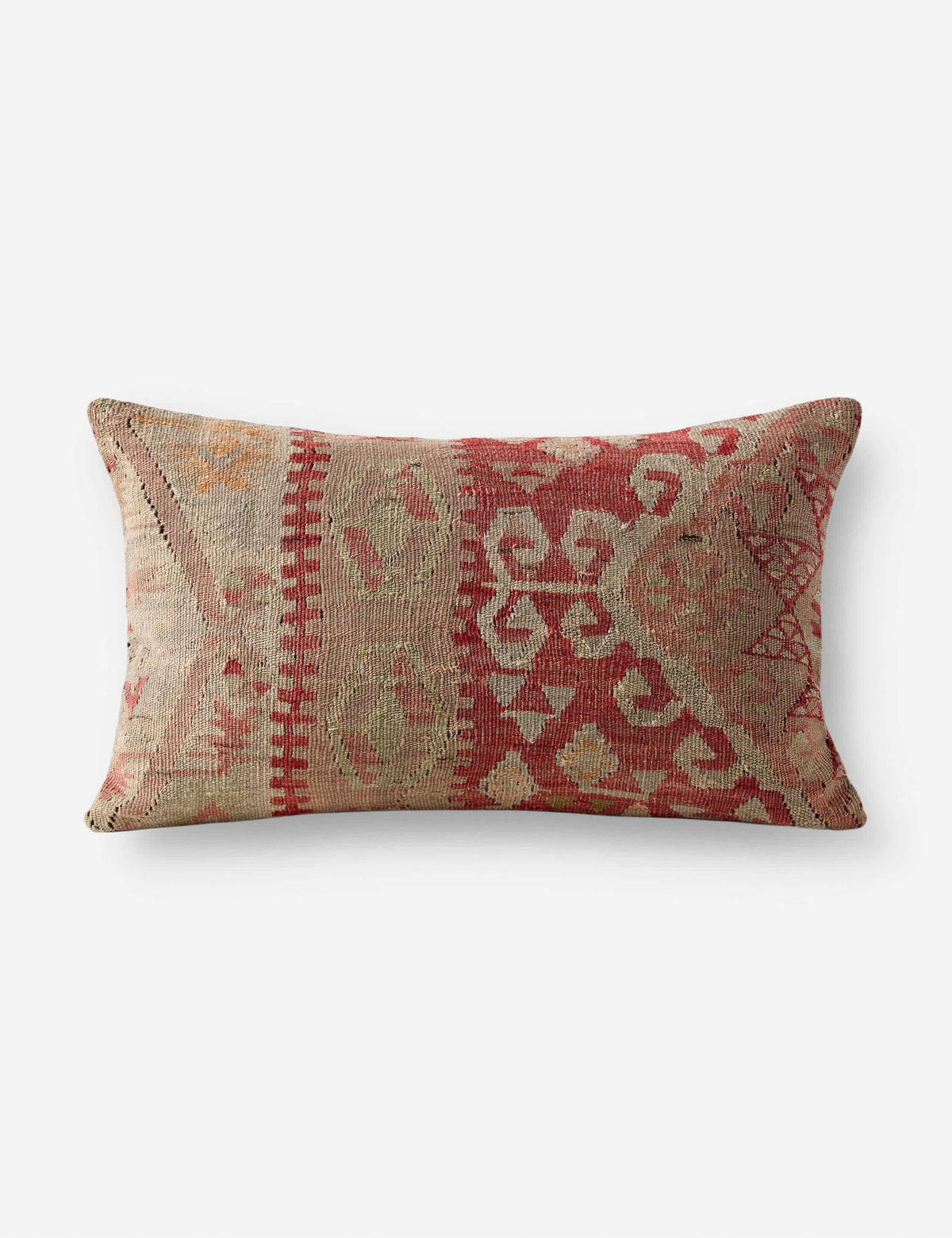 Lulu and Georgia - Vintage Lumbar Pillow No. 424, 12" x 20"