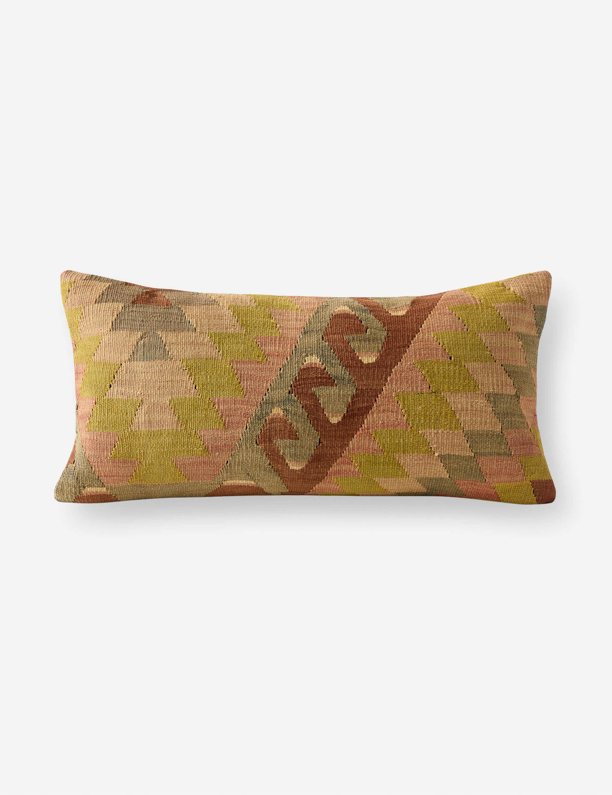 Lulu and Georgia - Vintage Lumbar Pillow No. 426, 12" x 24"
