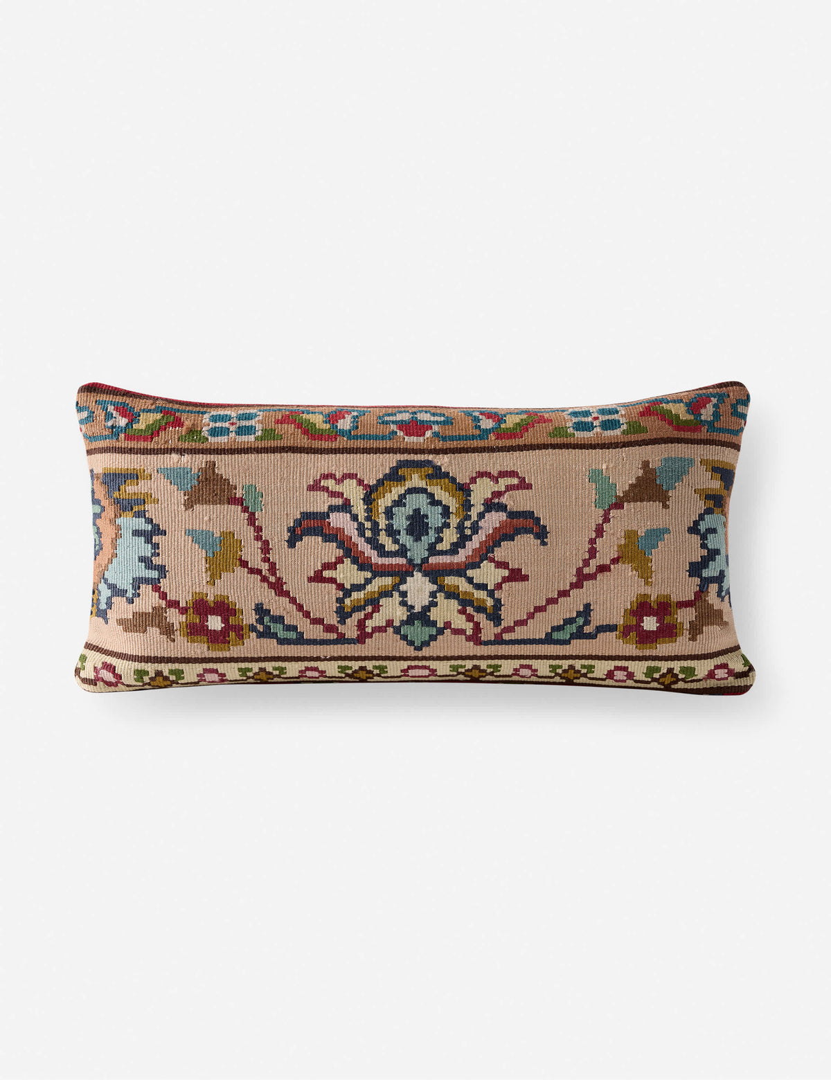 Lulu and Georgia - Vintage Lumbar Pillow No. 427, 12" x 24"