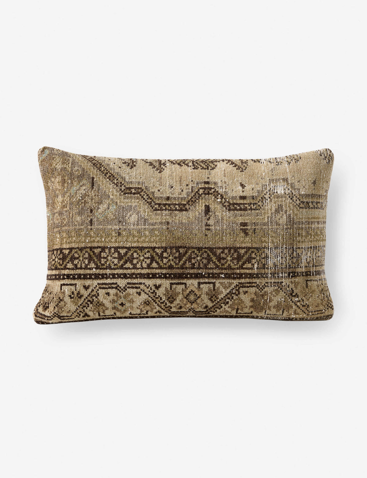 Lulu and Georgia - Vintage Lumbar Pillow No. 432, 13" x 21"