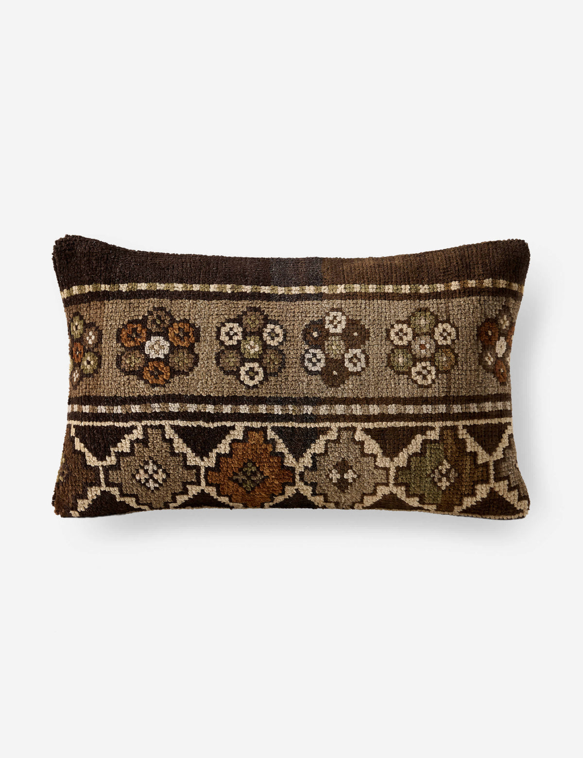 Lulu and Georgia - Vintage Lumbar Pillow No. 434, 13" x 21"