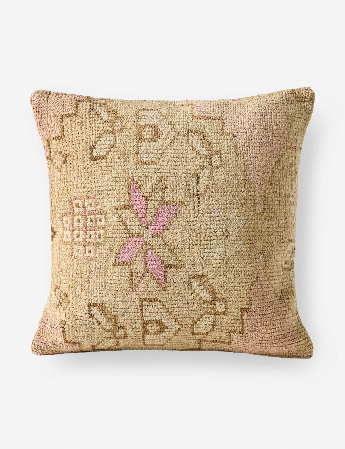 Lulu and Georgia - Vintage Pillow No. 187, 18" x 18"