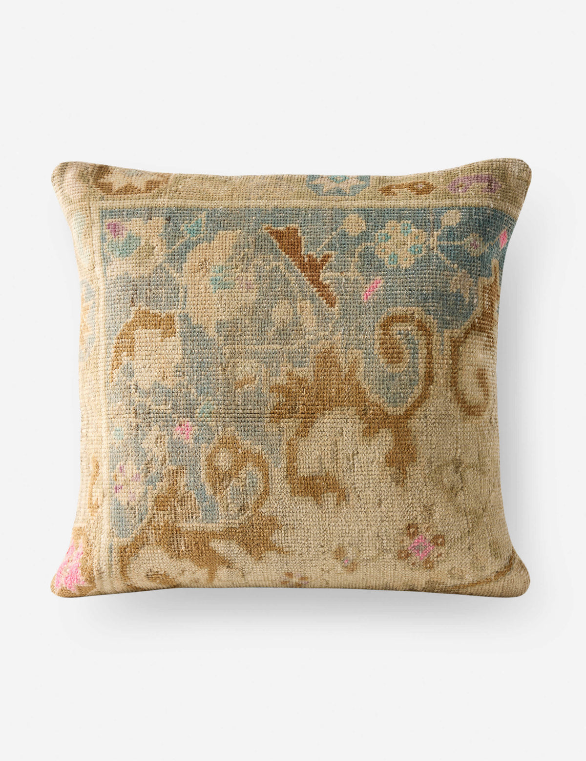 Lulu and Georgia - Vintage Pillow No. 195, 18" x 18"
