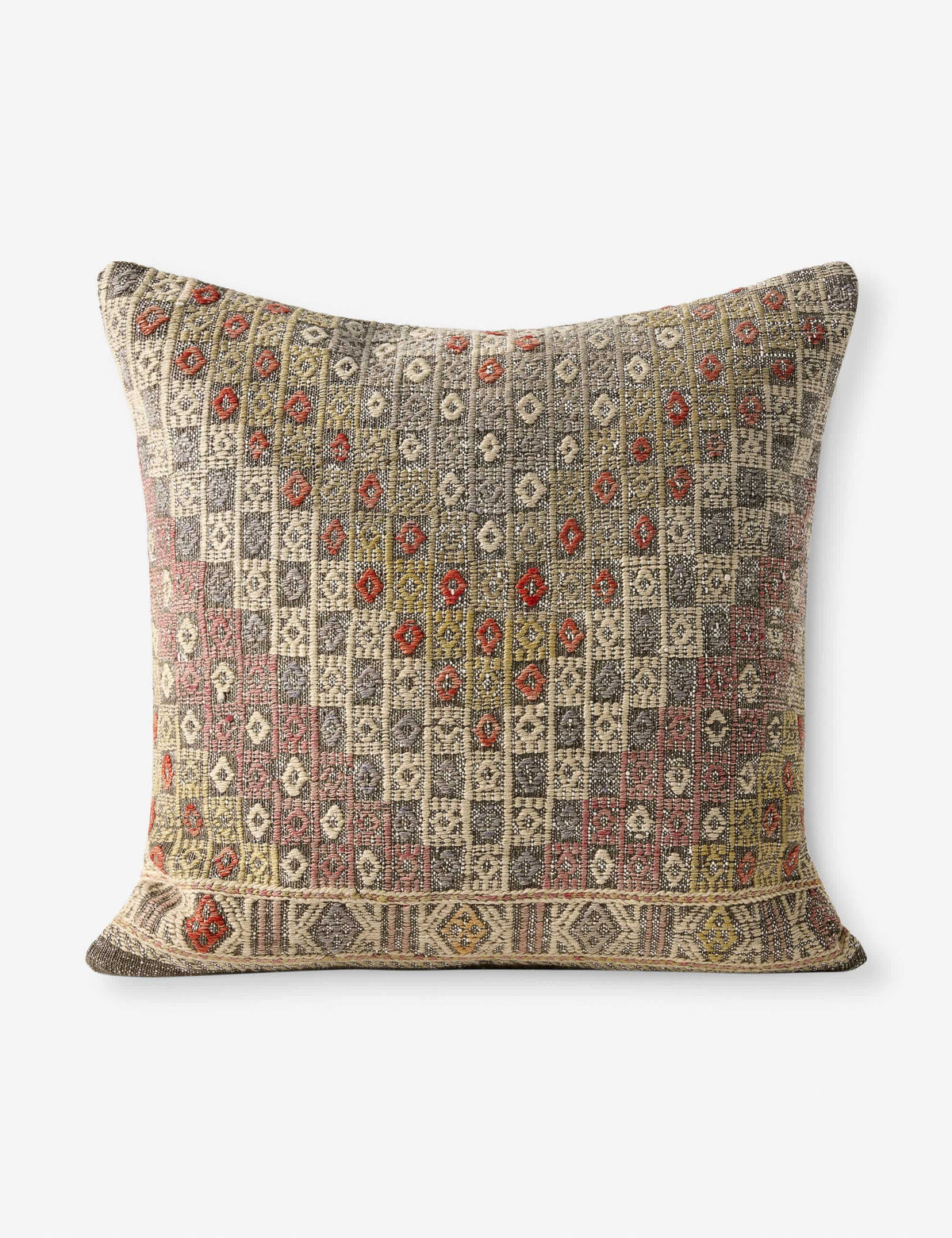 Lulu and Georgia - Vintage Pillow No. 214, 22" x 22"
