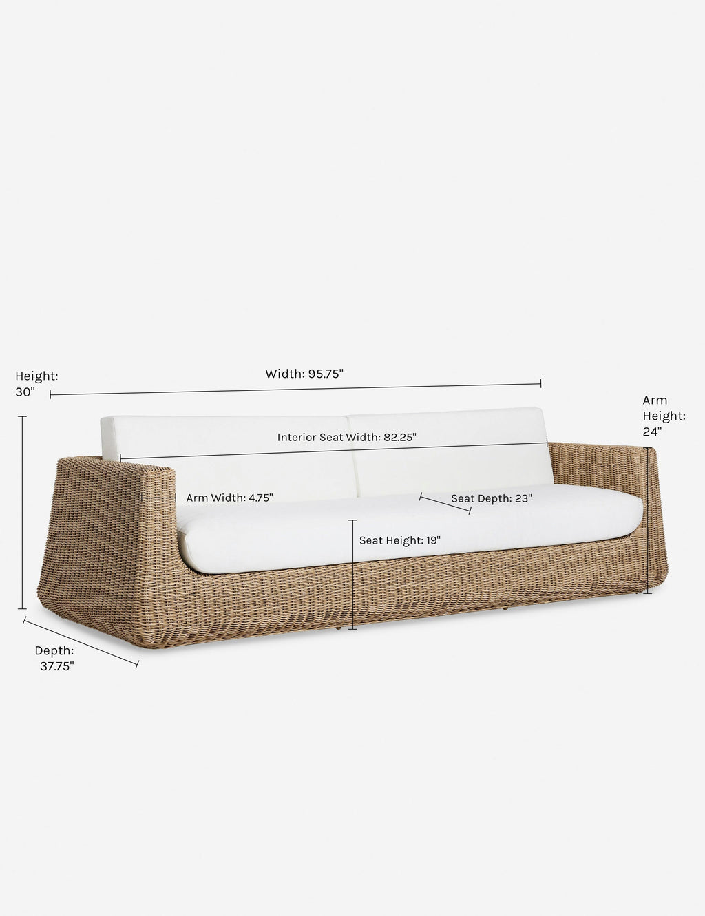 Lulu and Georgia - Aisha Indoor / Outdoor Sofa