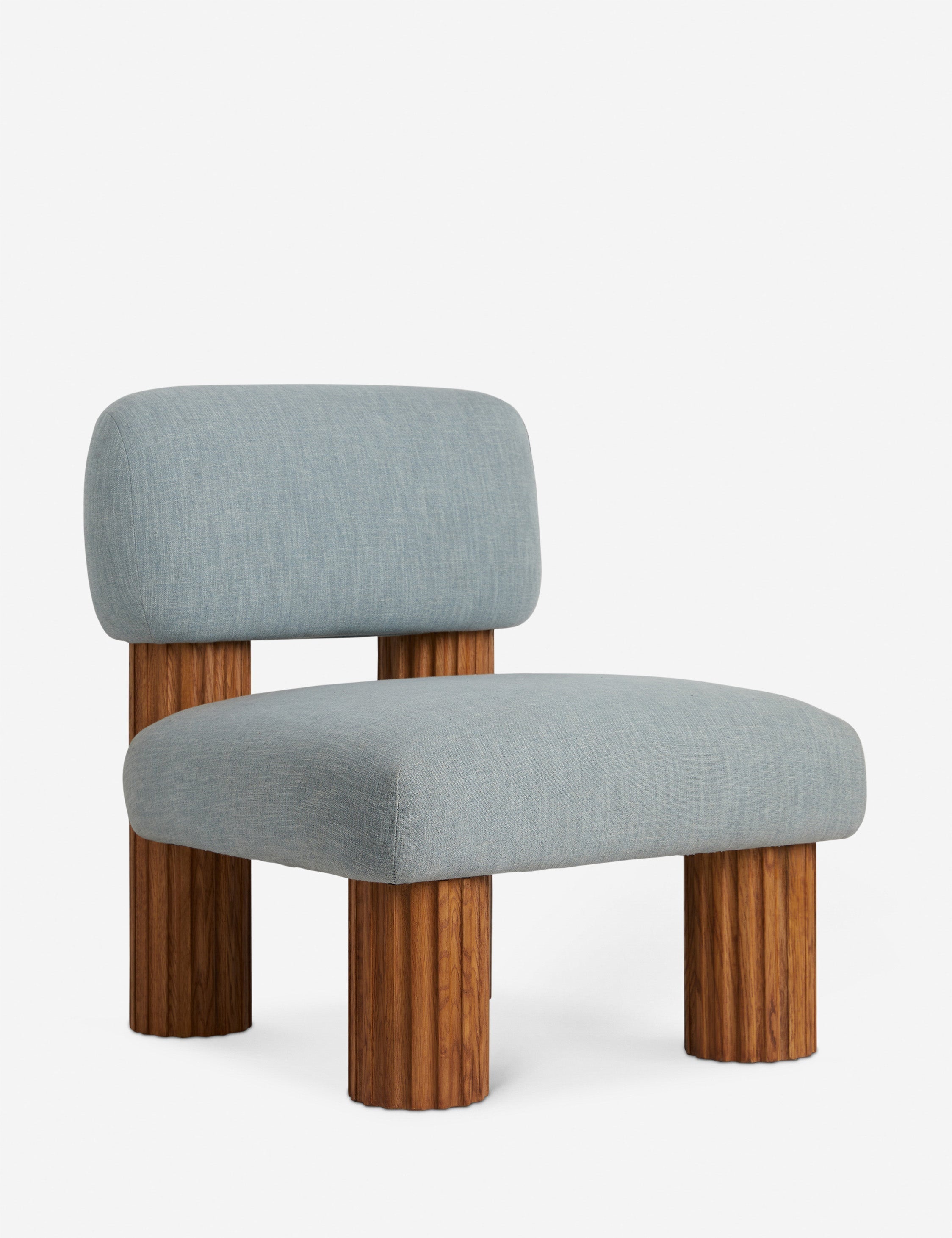 Lulu and Georgia - Open Box: Auclair Accent Chair, Pool Performance Cotton Weave