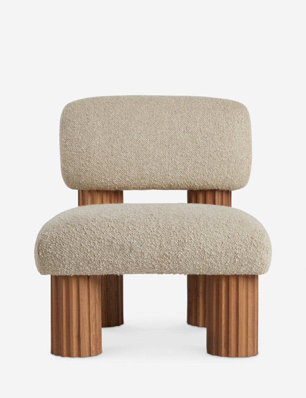 Lulu and Georgia - Open Box: Auclair Accent Chair, Tan Boucle