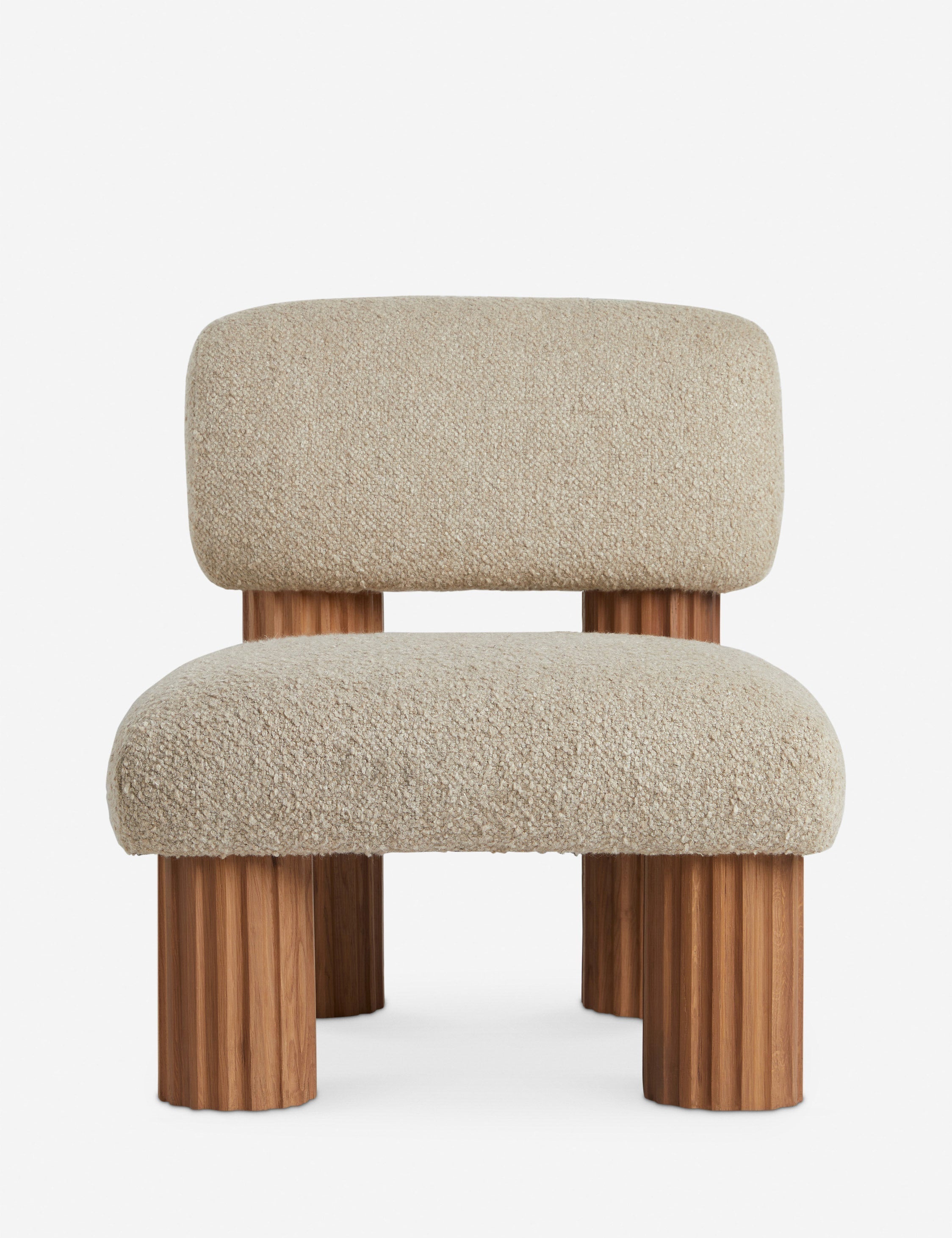 Lulu and Georgia - Open Box: Auclair Accent Chair, Tan Boucle