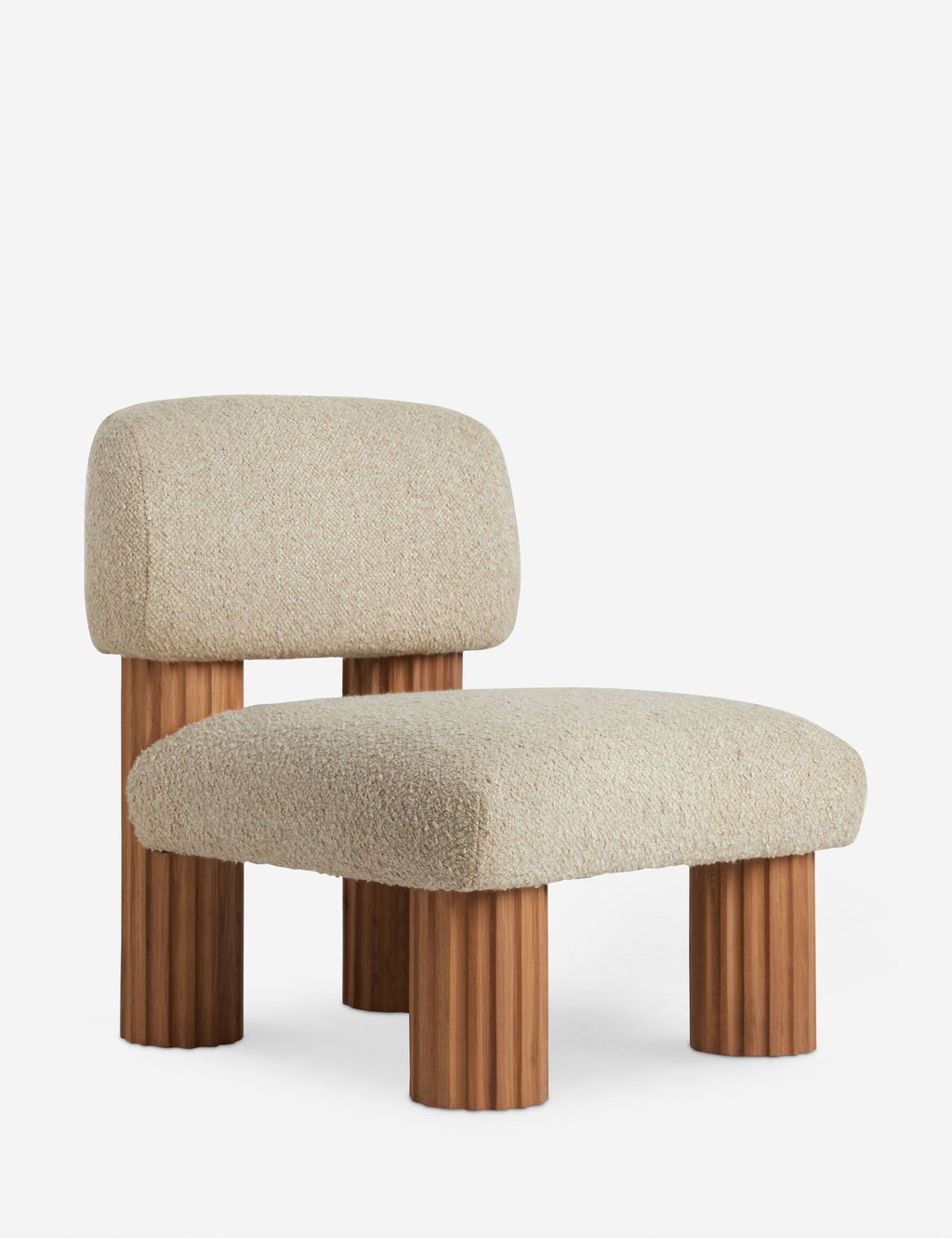 Lulu and Georgia - Open Box: Auclair Accent Chair, Tan Boucle