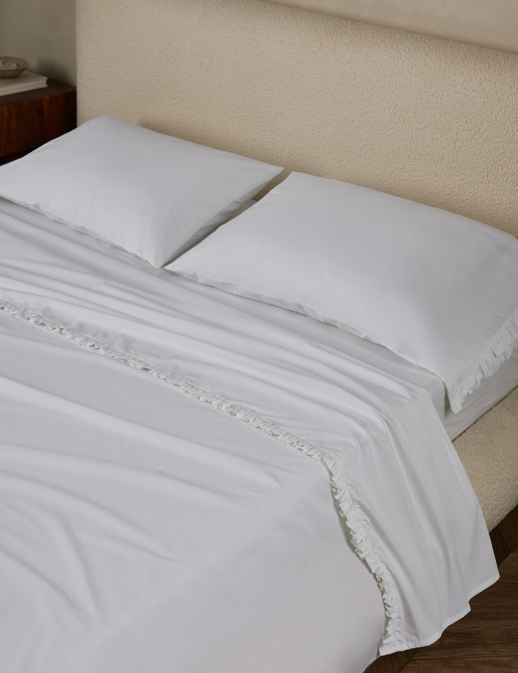 Lulu and Georgia - Audrey Ruffle Cotton Percale Sheet Set by Pom Pom at Home