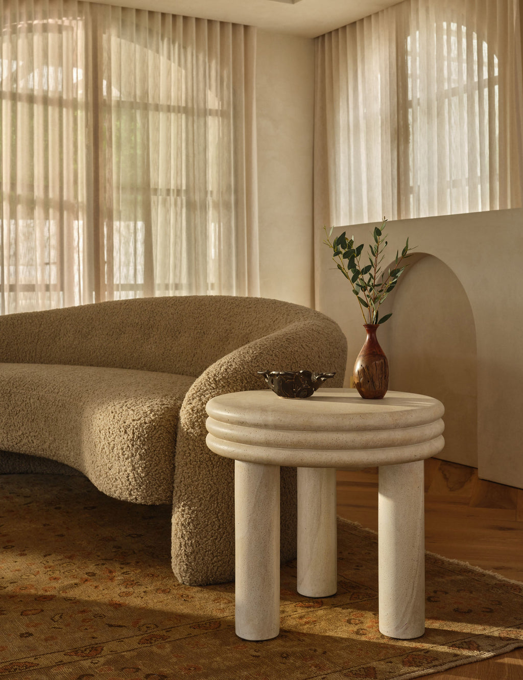 Lulu and Georgia - Roma Round Side Table by Button Atelier x Co.House Designs