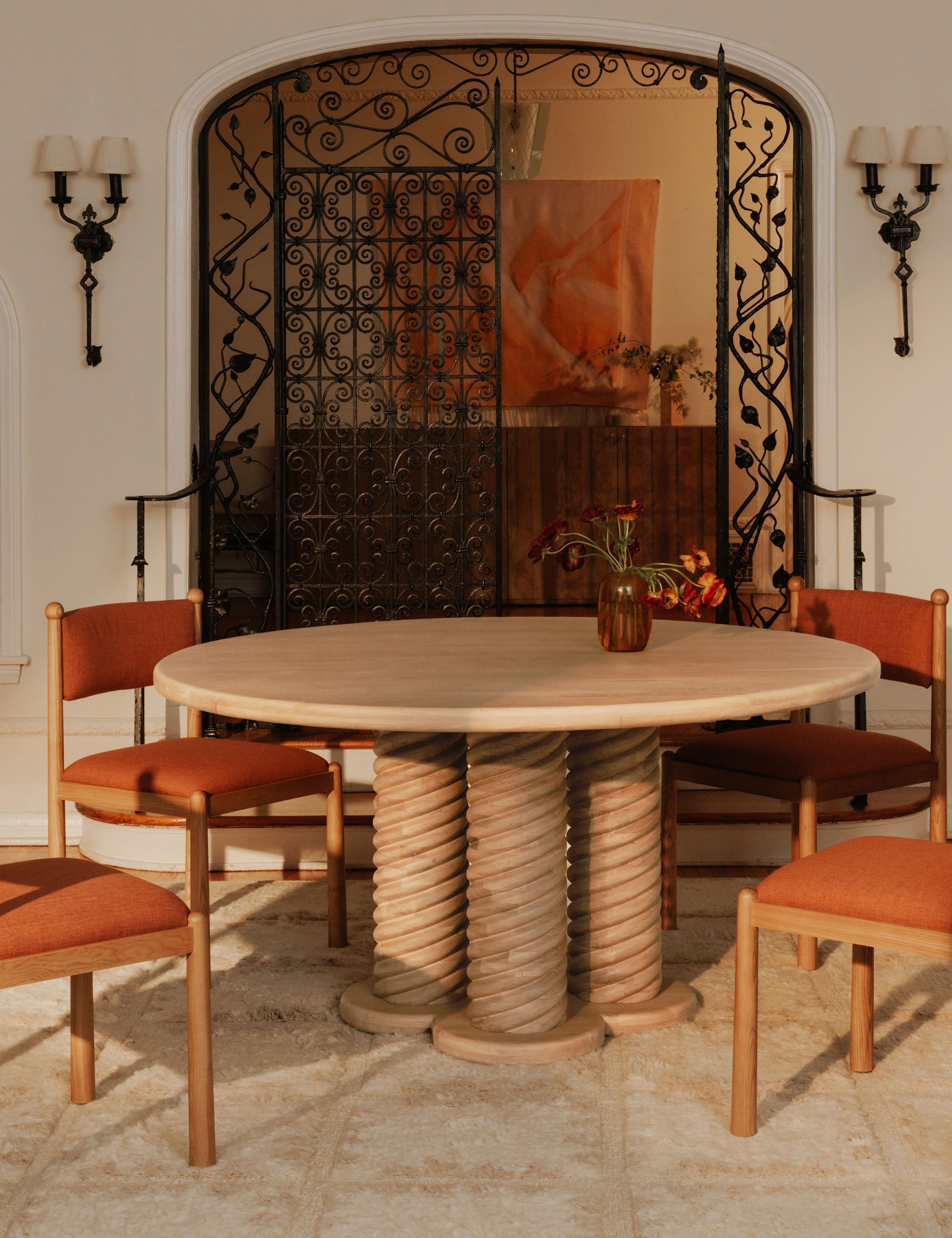 Lulu and Georgia - Treccia Round Dining Table by Gillian Segal for Moe's