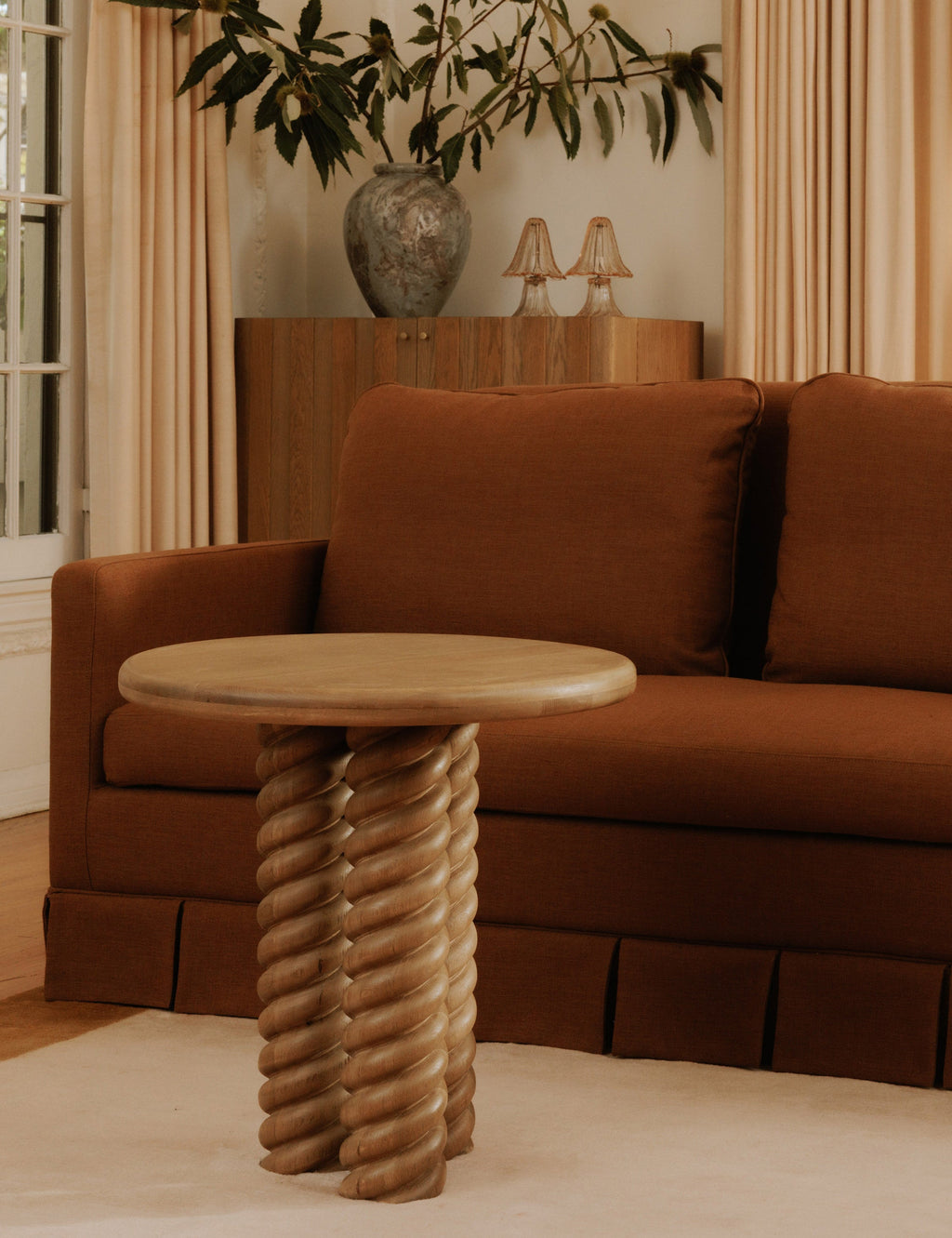 Lulu and Georgia - Treccia Round Side Table by Gillian Segal for Moe's