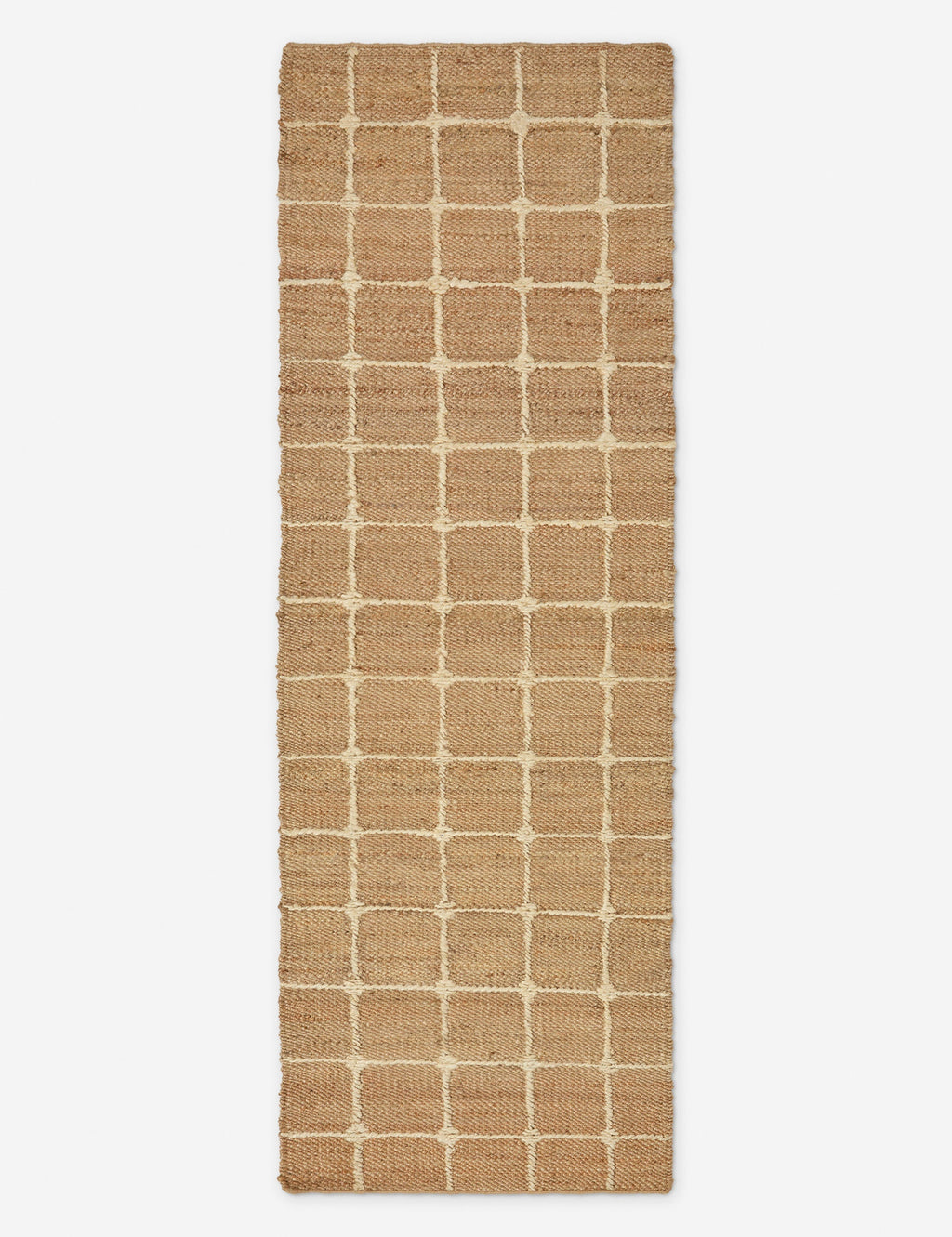 Lulu and Georgia - Beddow Flatweave Jute Rug Swatch, Natural by Jake Arnold, 12" x 12"