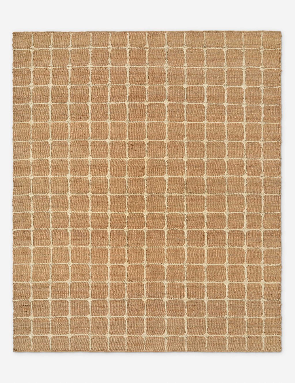 Lulu and Georgia - Beddow Flatweave Jute Rug Swatch, Natural by Jake Arnold, 12" x 12"