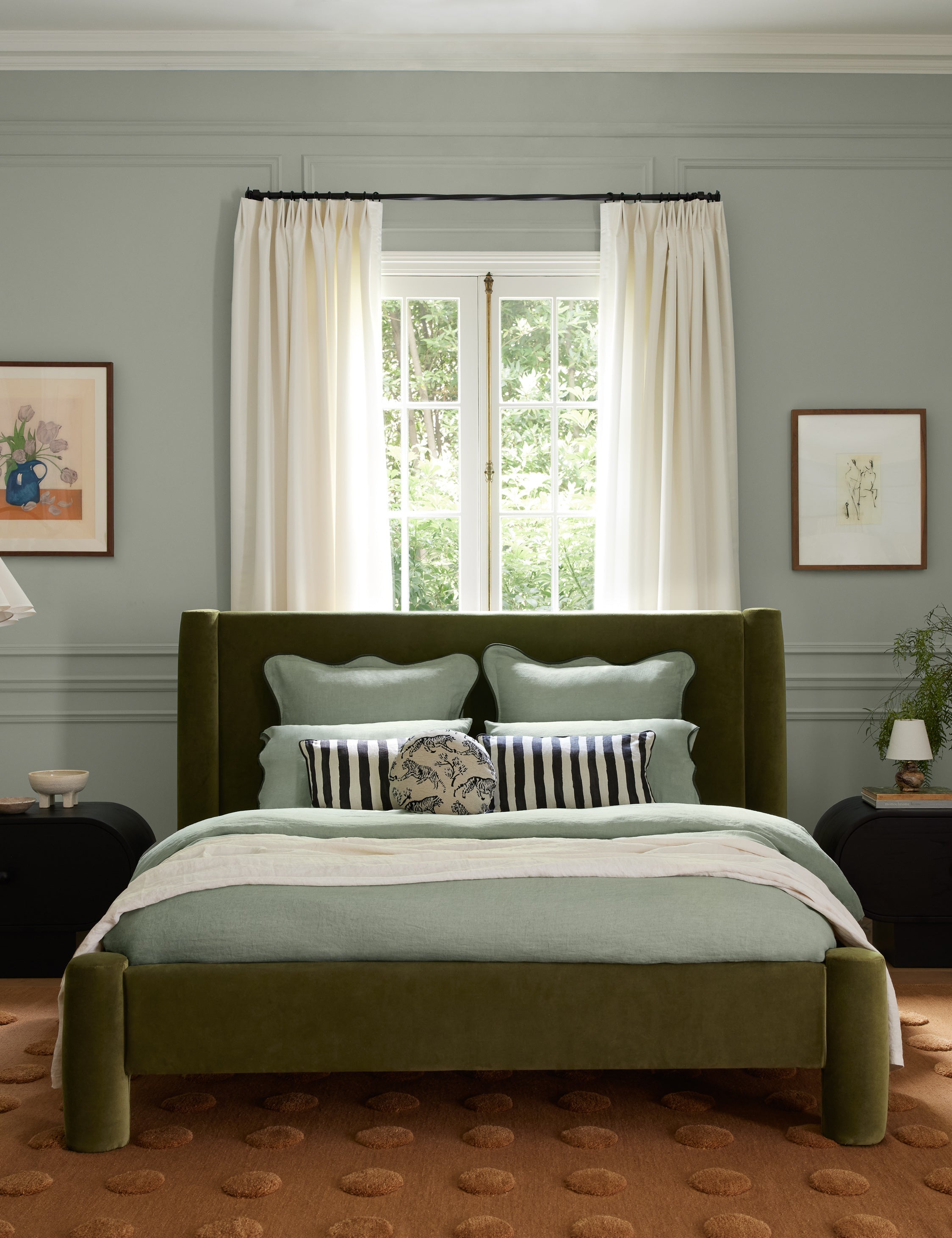 Lulu and Georgia - Essie Hemp Duvet Cover by Sarah Sherman Samuel