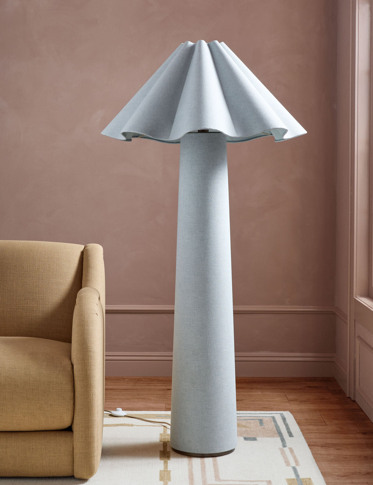 Lulu and Georgia - Open Box: Bemand Floor Lamp, Sky Blue