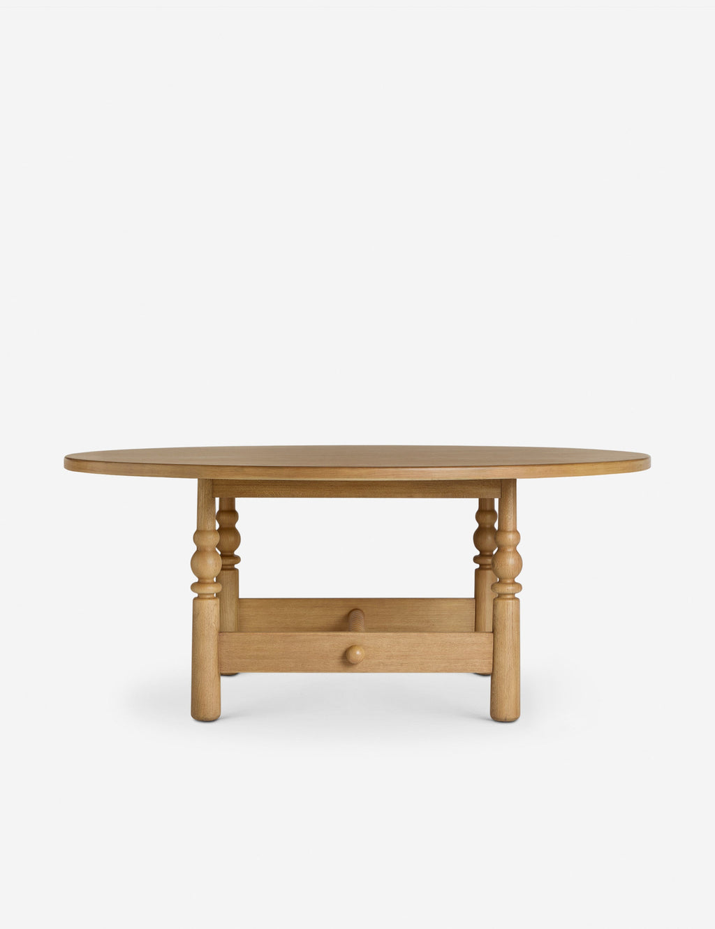 Lulu and Georgia - Open Box: Blume Round Dining Table, Natural 72"W