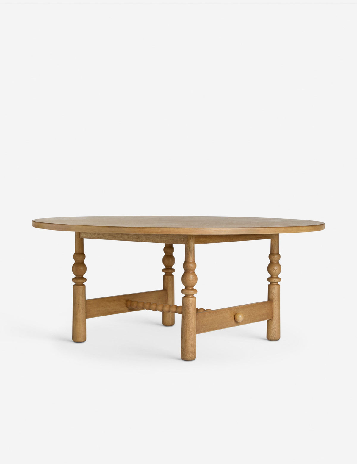 Lulu and Georgia - Open Box: Blume Round Dining Table, Natural 72"W