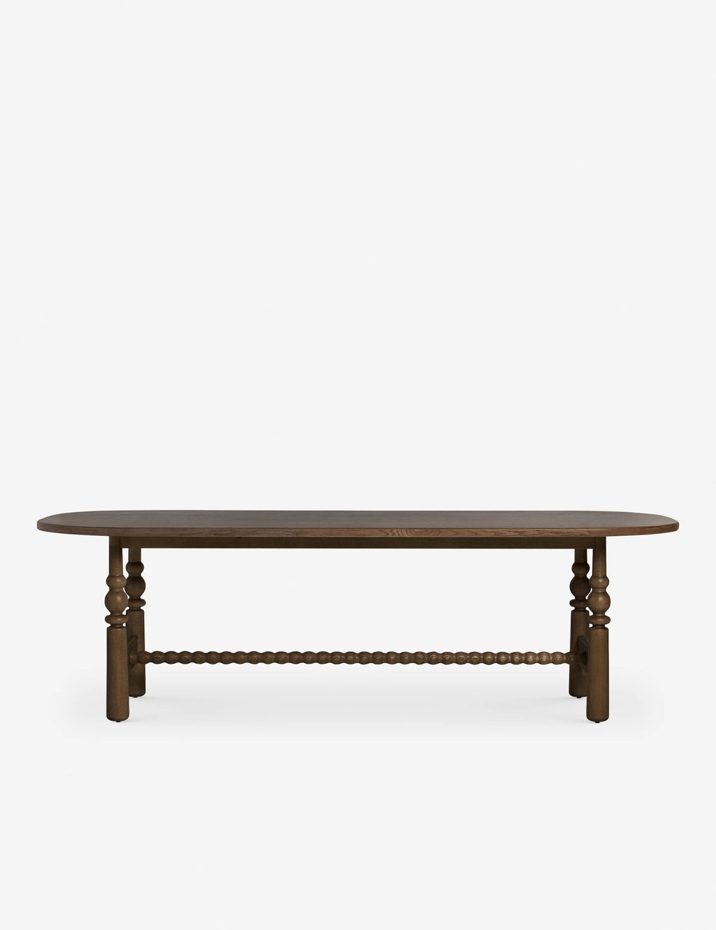 Lulu and Georgia - Open Box: Blume Oval Dining Table, Smoked Oak 98"W